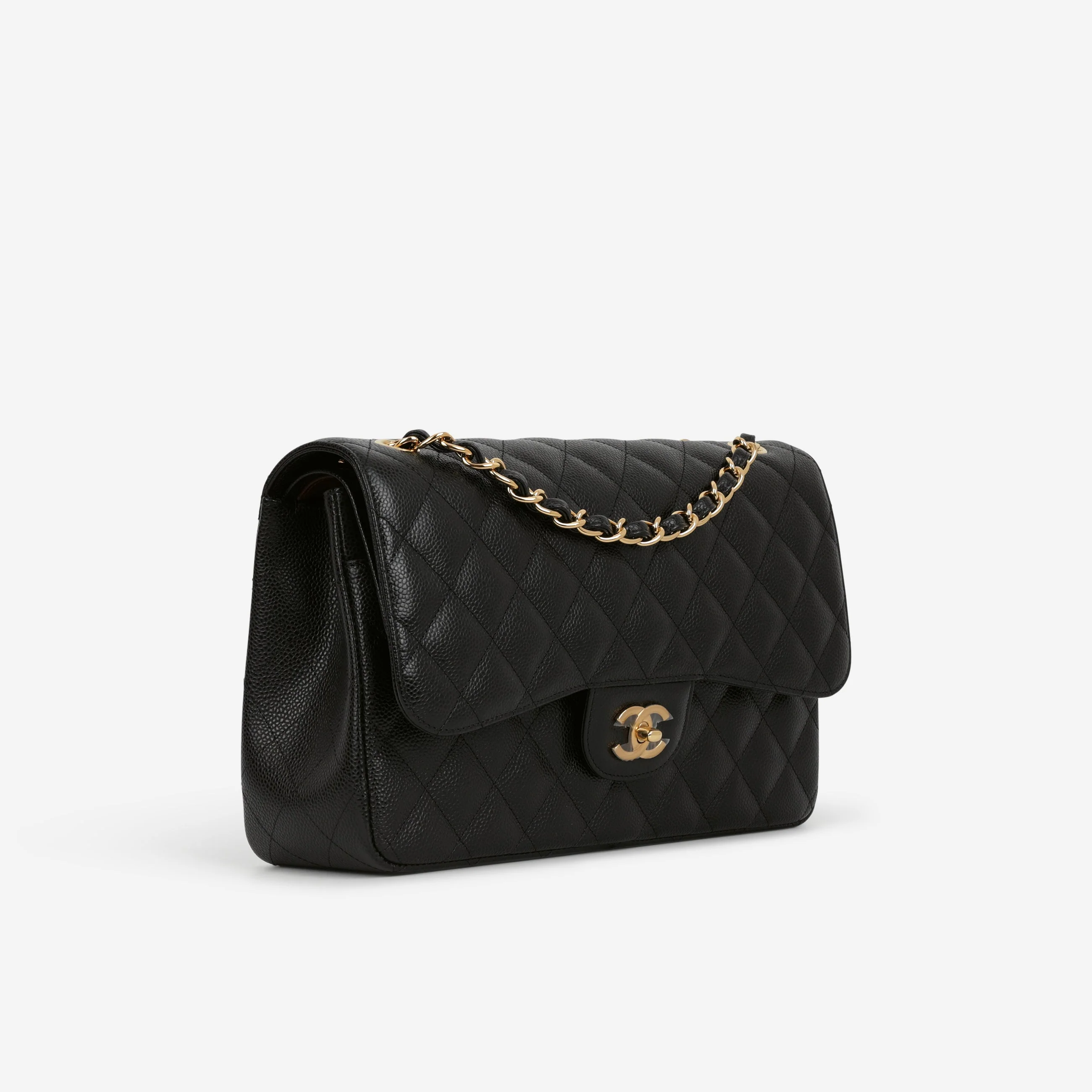 Chanel Classic Jumbo Double Flap - Black Caviar | Gold Hardware - Image 2