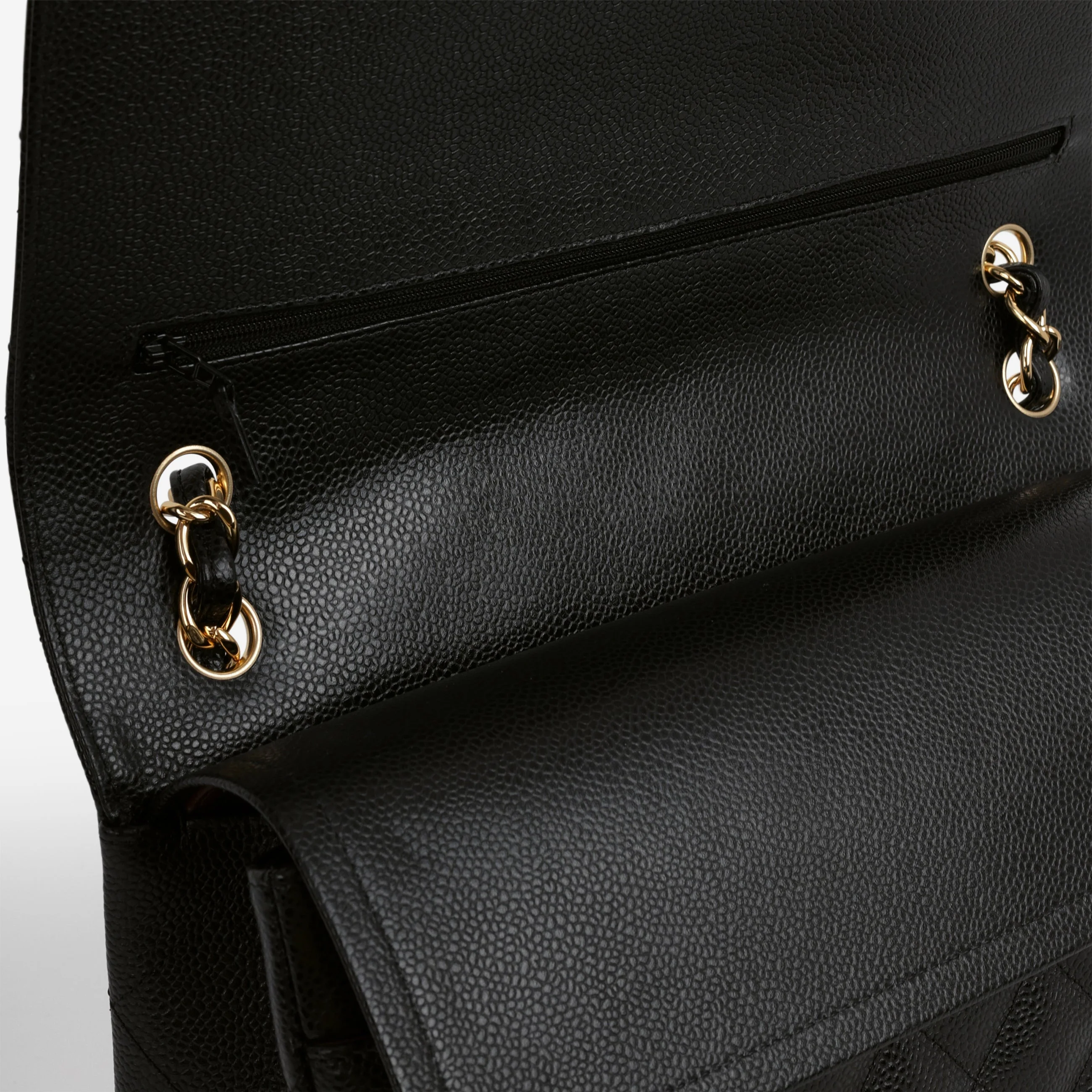 Chanel Classic Jumbo Double Flap - Black Caviar | Gold Hardware - Image 5
