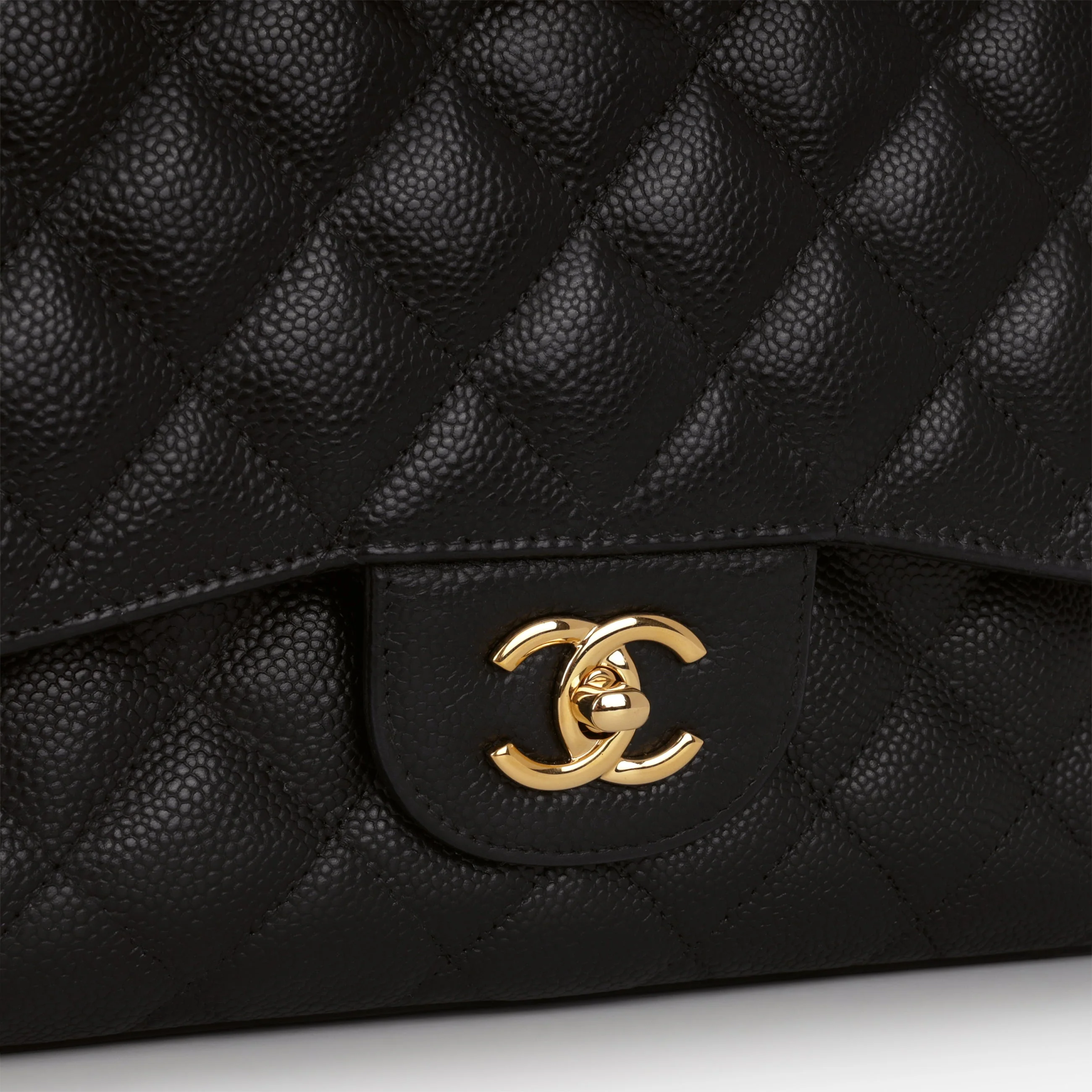 Chanel Classic Jumbo Double Flap - Black Caviar | Gold Hardware - Image 10