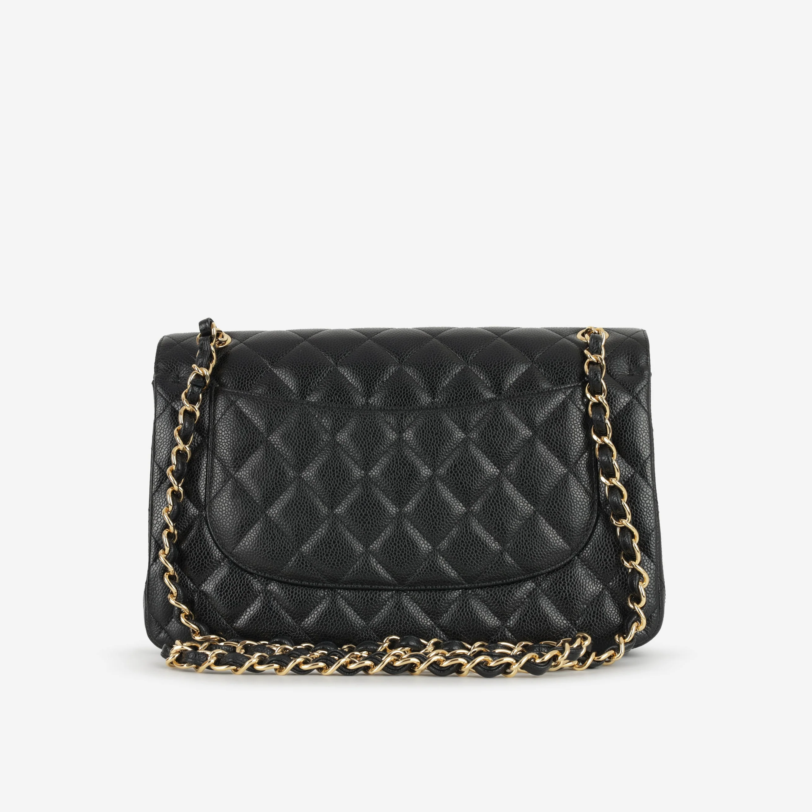 Chanel Classic Jumbo Double Flap - Black Caviar | Gold Hardware - Image 3