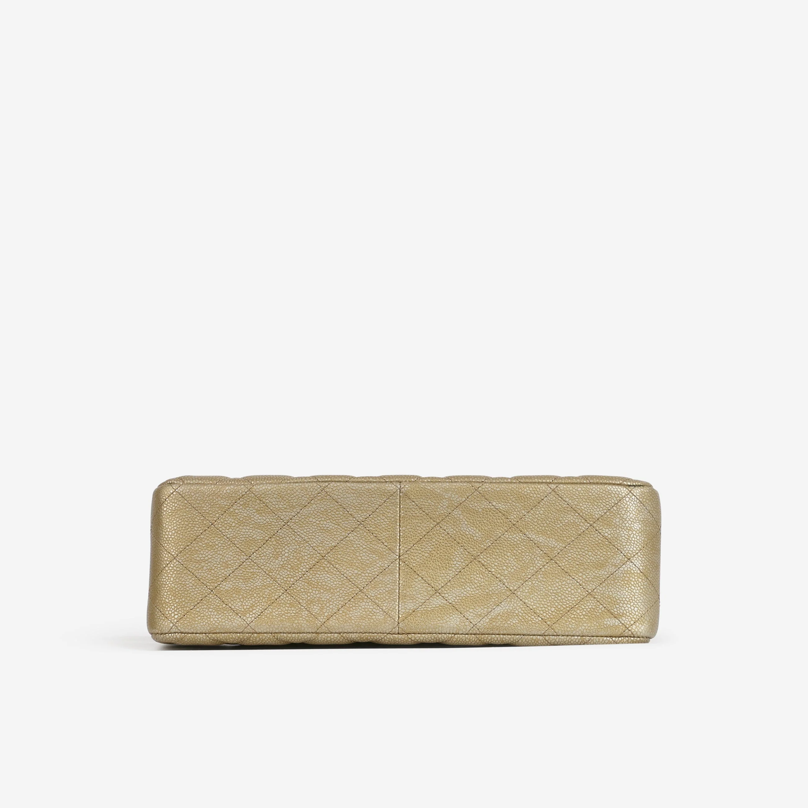 Chanel Classic Jumbo Double Flap - Gold Caviar | Gold Hardware - Image 3