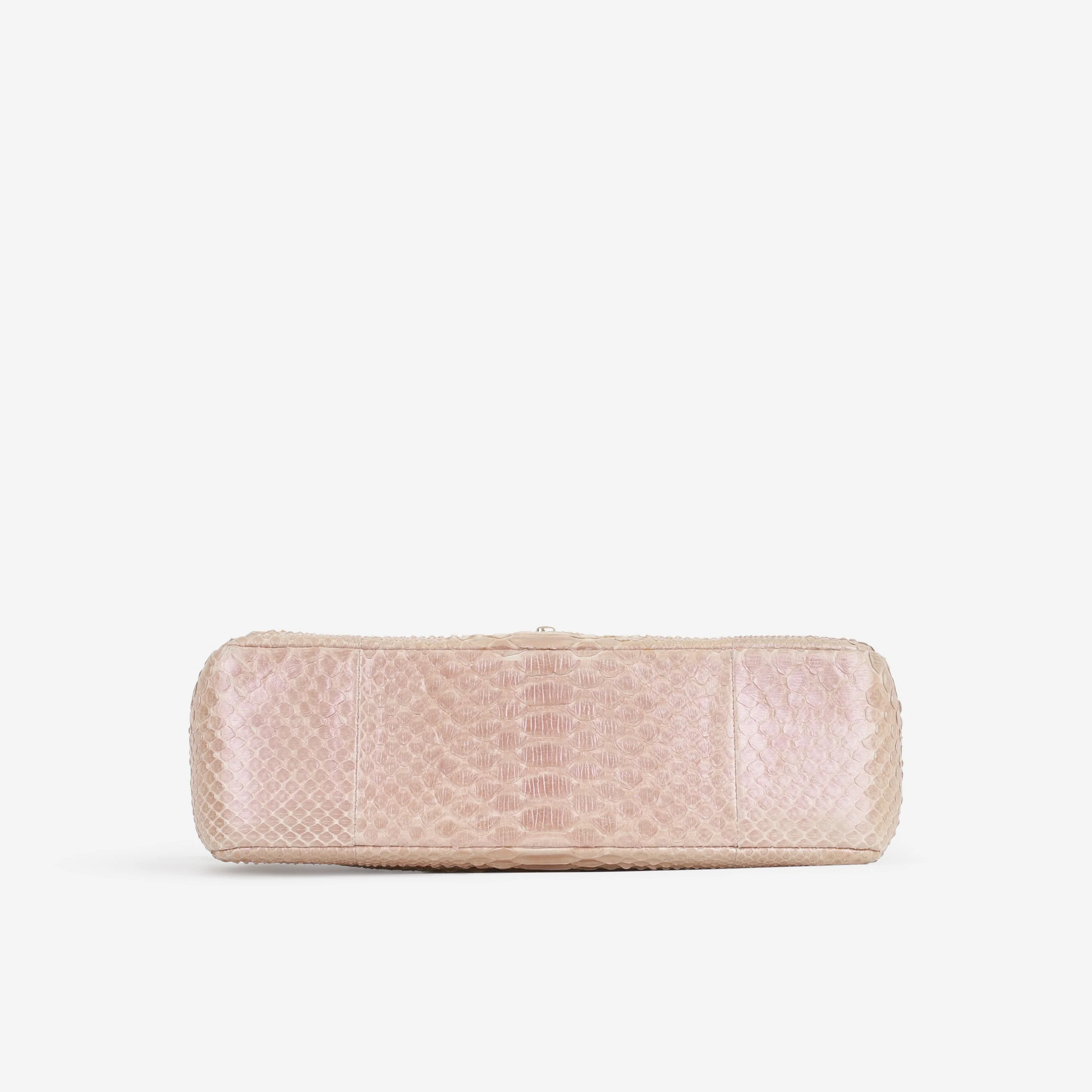 Chanel Classic Jumbo Double Flap - Iridescent Pink Pyhton | Champagne Gold Hardware - Image 4