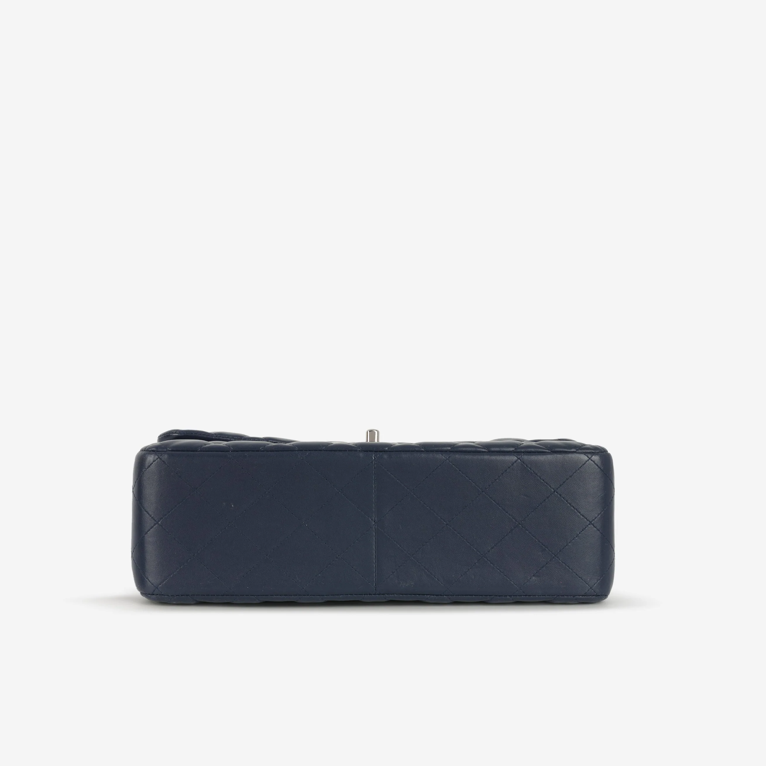 Chanel Classic Jumbo Double Flap - Navy Lambskin | Ruthenium Hardware - Image 4