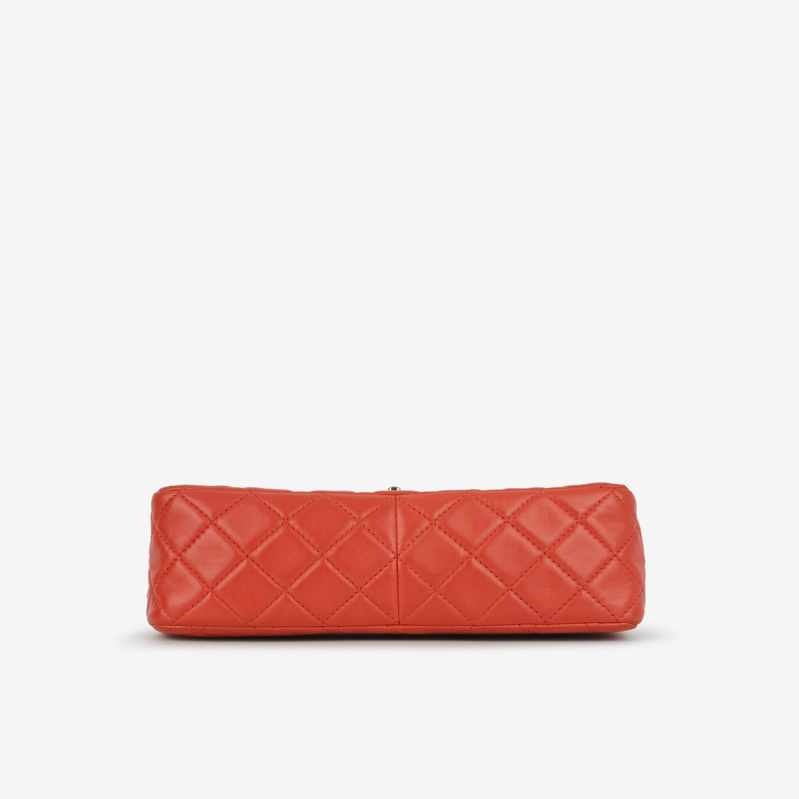 Chanel Classic Jumbo Double Flap - Red Lambskin | Silver Hardware - Image 4
