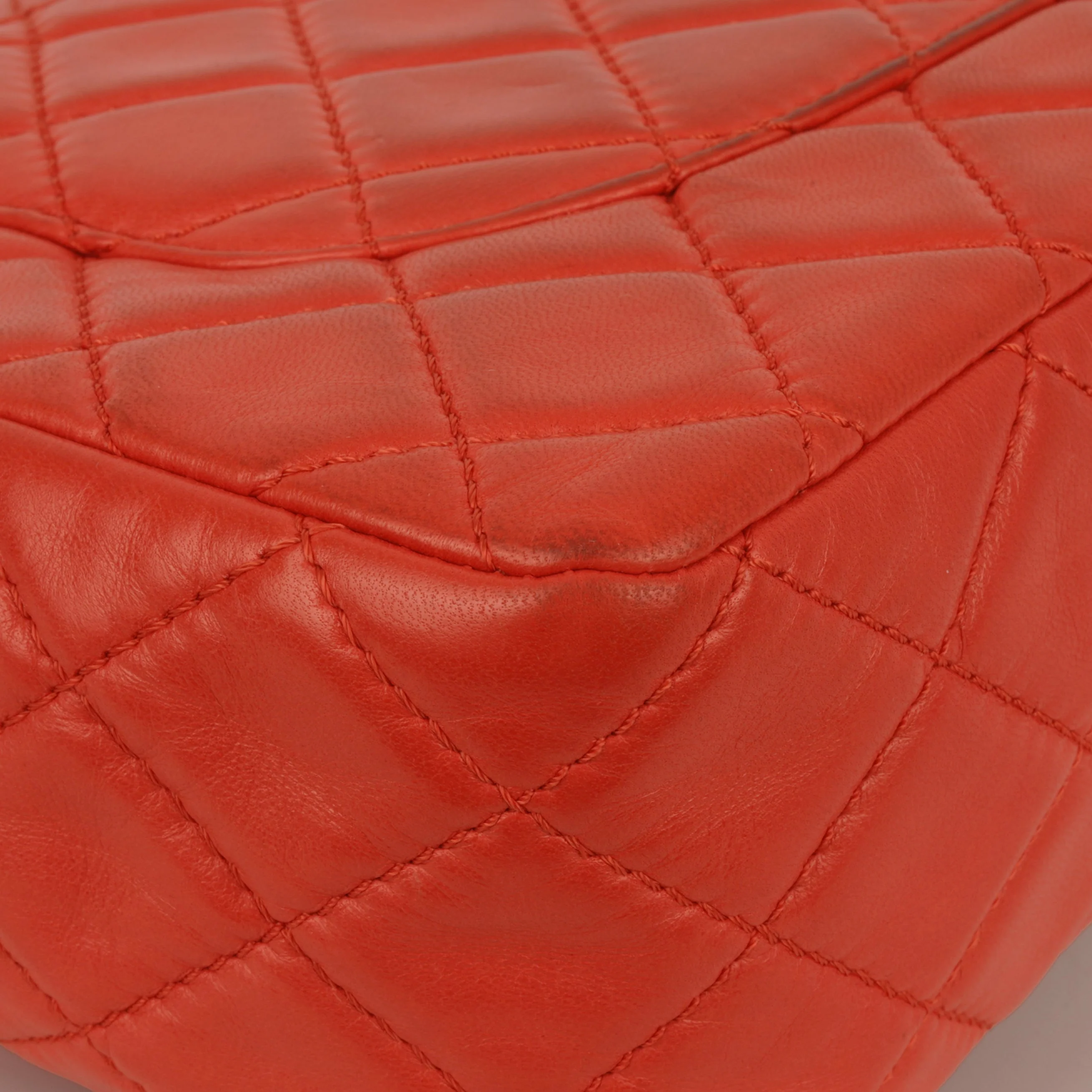 Chanel Classic Jumbo Double Flap - Red Lambskin | Silver Hardware - Image 6