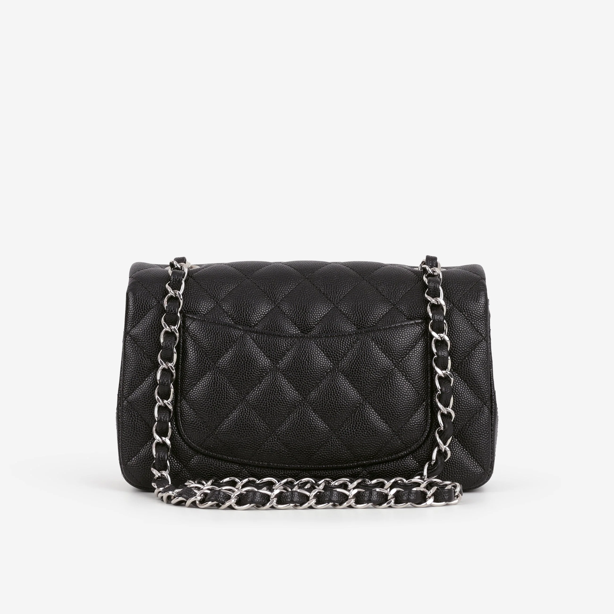 Chanel Classic Mini Flap Rectangular - Black Caviar | Silver Hardware - Image 5