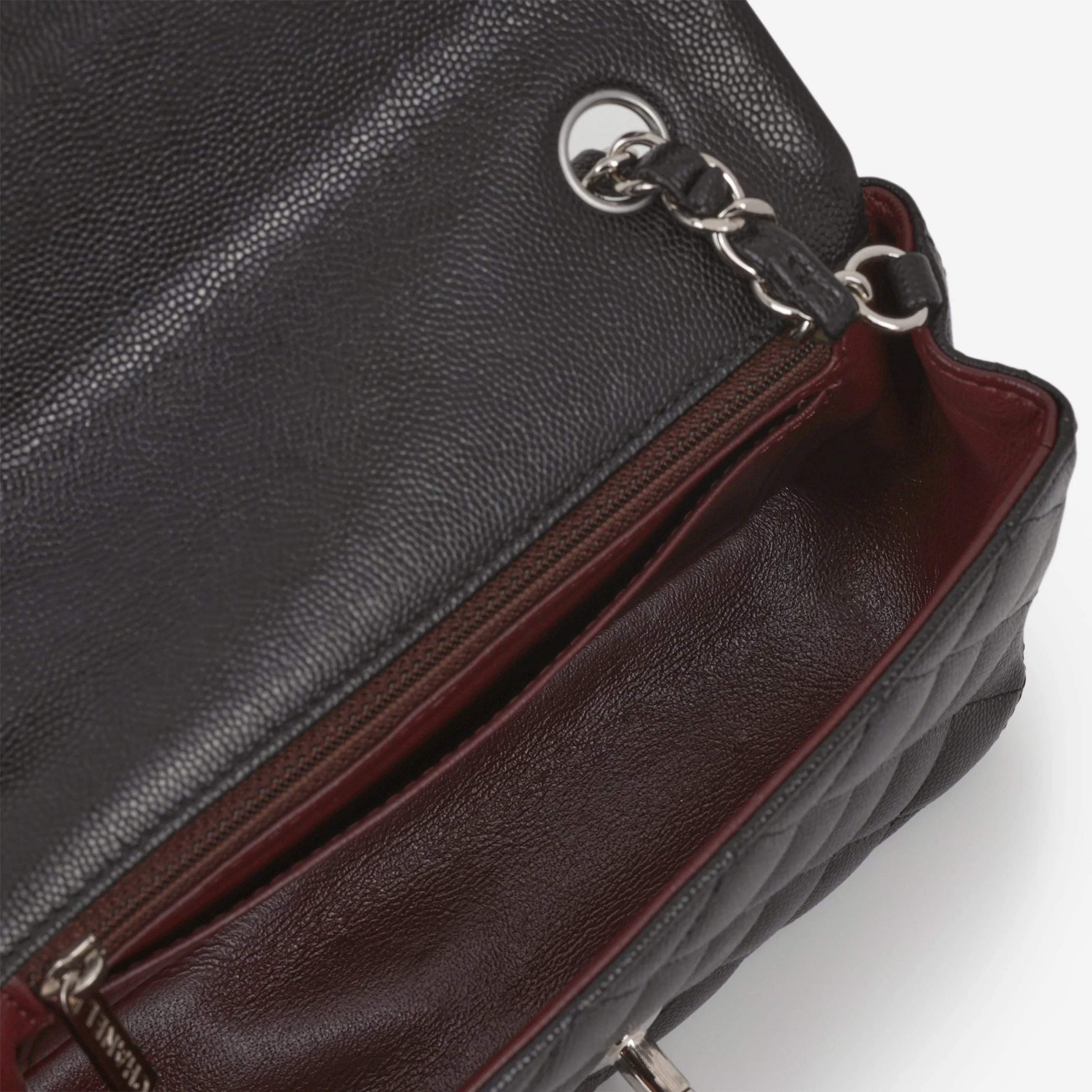 Chanel Classic Mini Flap Rectangular - Black Caviar | Silver Hardware - Image 5