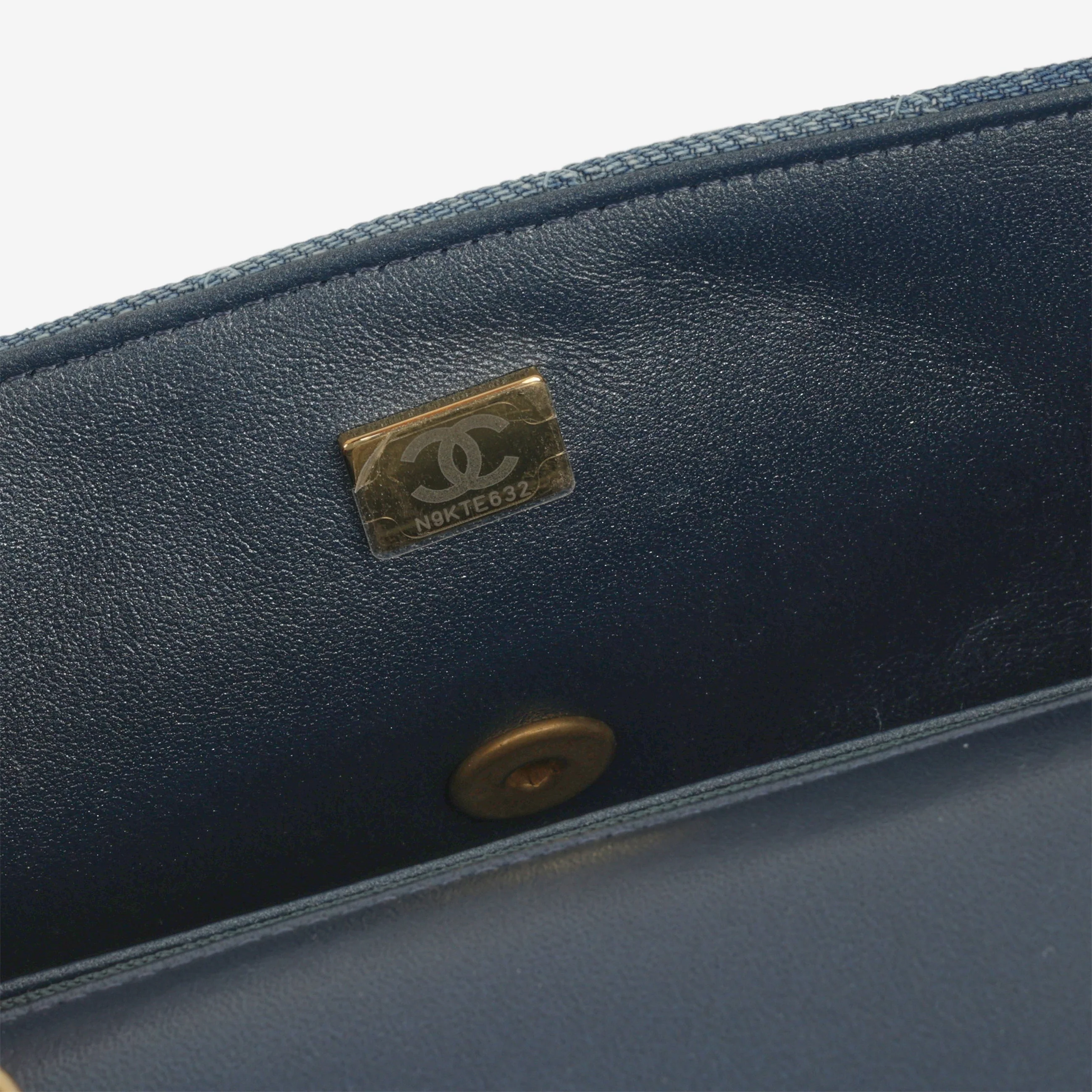 Chanel Classic Mini Rectangular - Blue Ombre Denim | Gold Hardware - Image 6