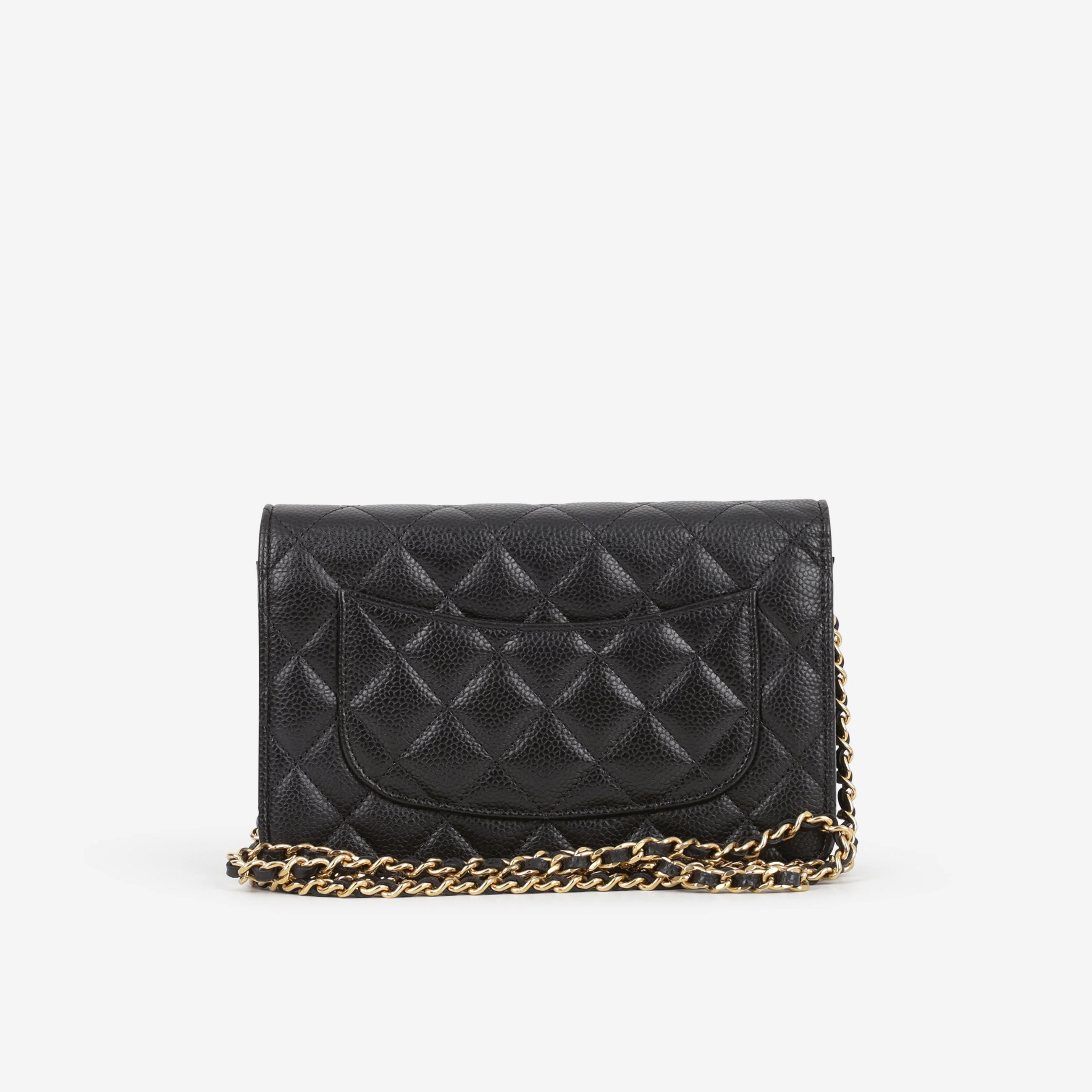 Chanel Classic Wallet on Chain - Black Caviar | Gold Hardware - Image 4