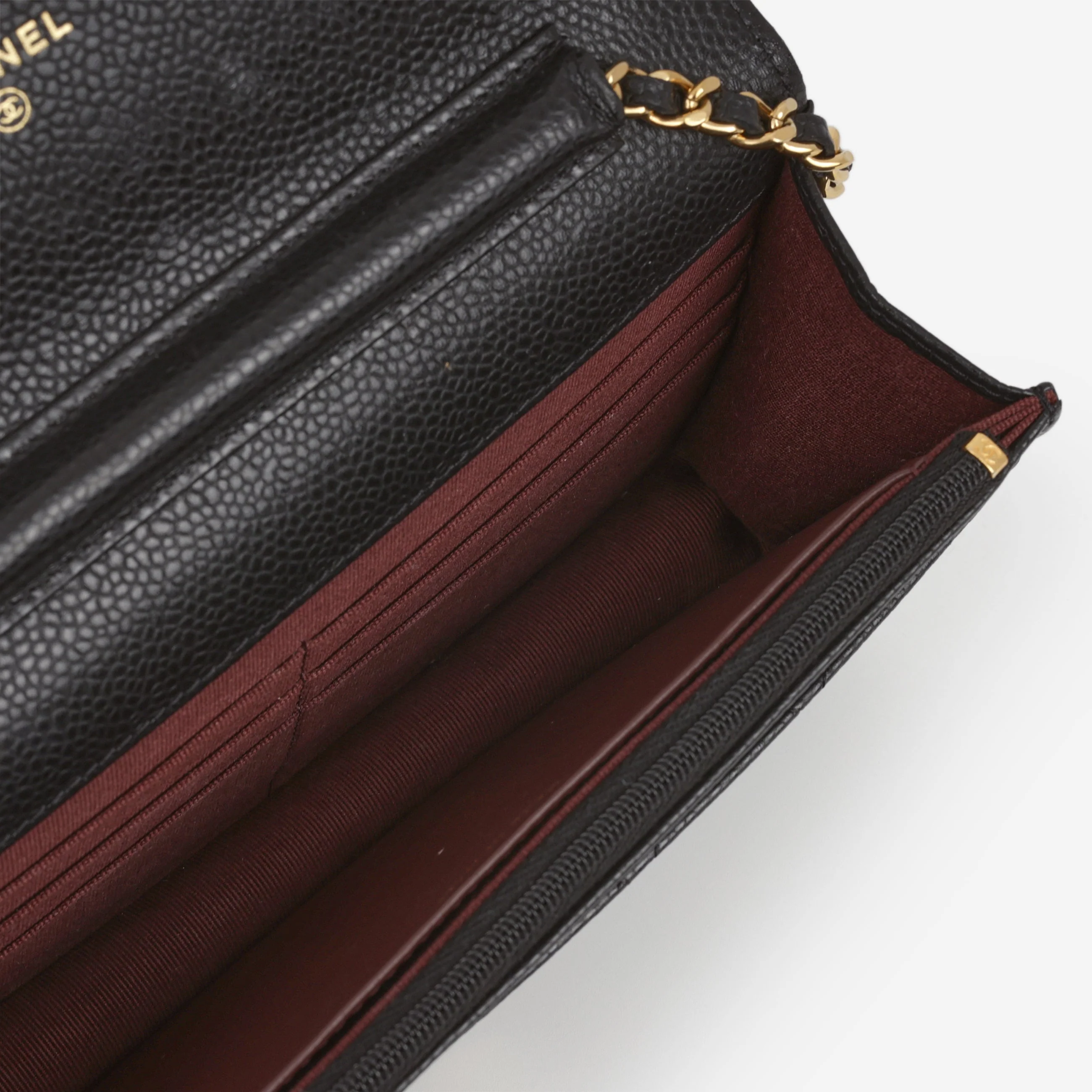 Chanel Classic Wallet on Chain - Black Caviar | Gold Hardware - Image 5