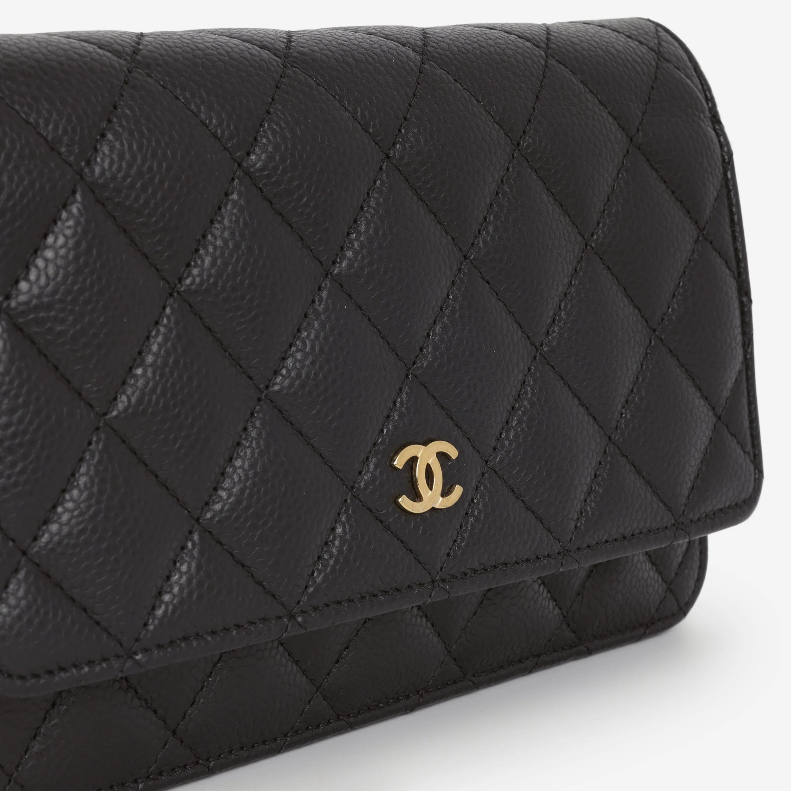 Chanel Classic Wallet on Chain - Black Caviar | Gold Hardware - Image 7