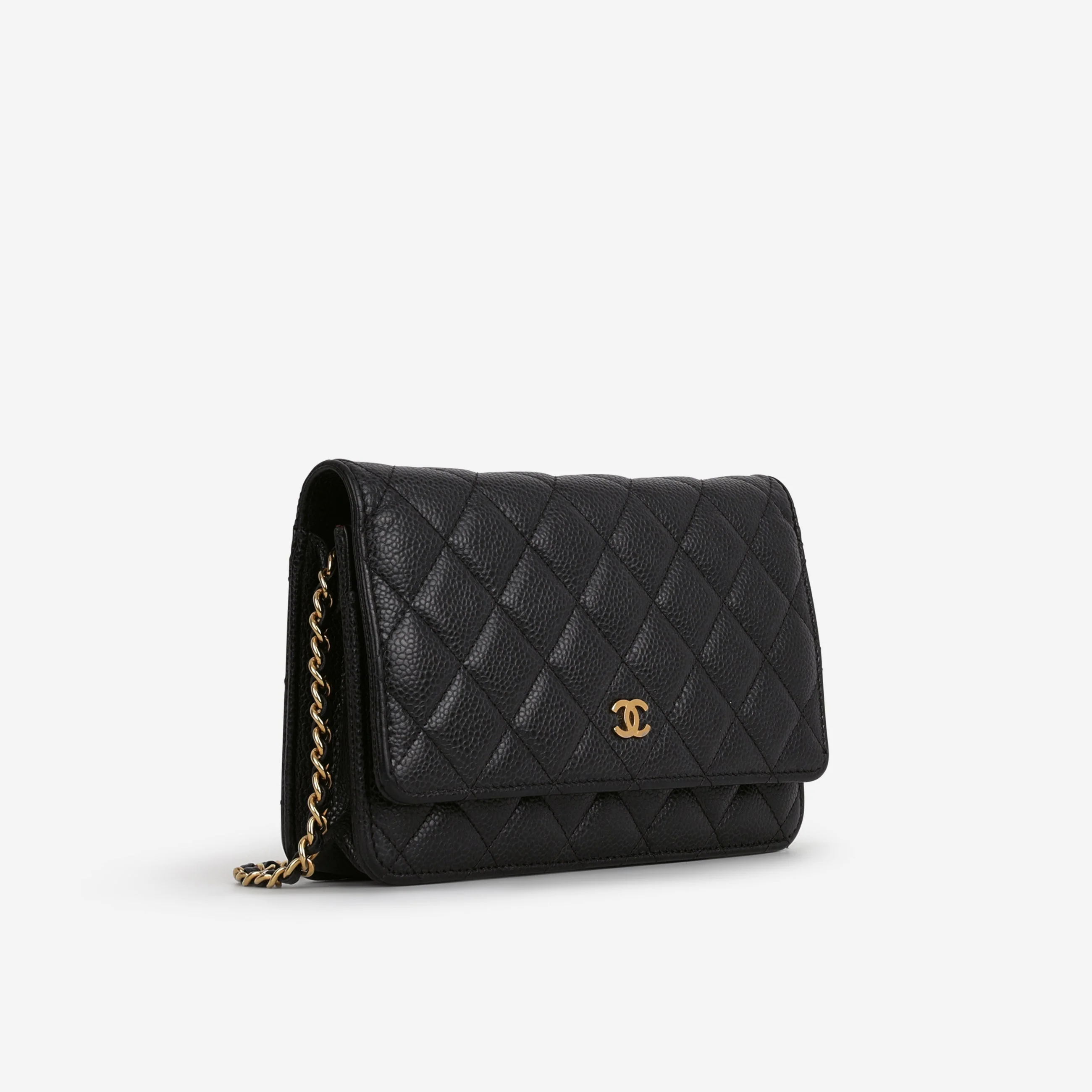 Chanel Classic Wallet on Chain - Black Caviar | Gold Hardware - Image 2