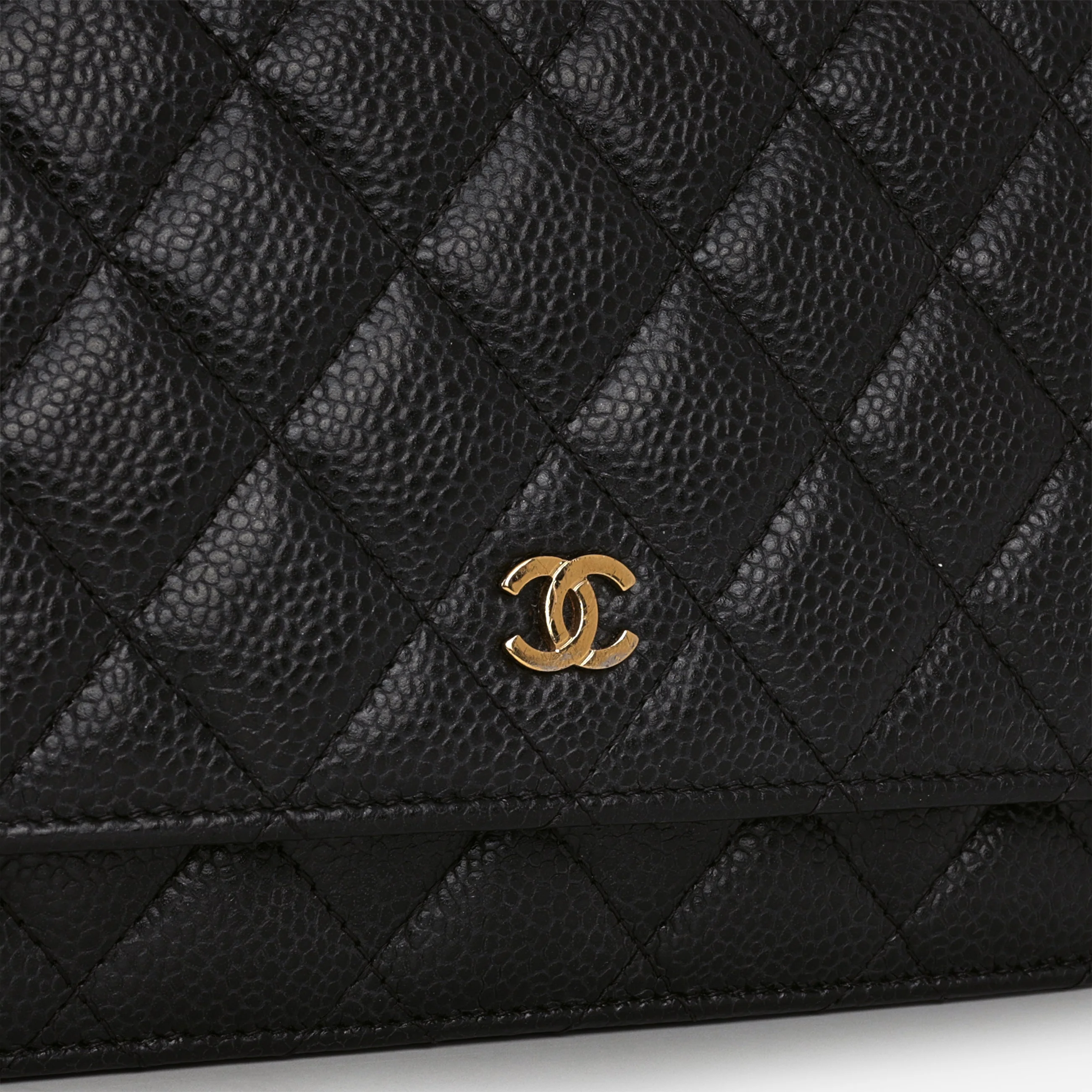 Chanel Classic Wallet on Chain - Black Caviar | Gold Hardware - Image 7