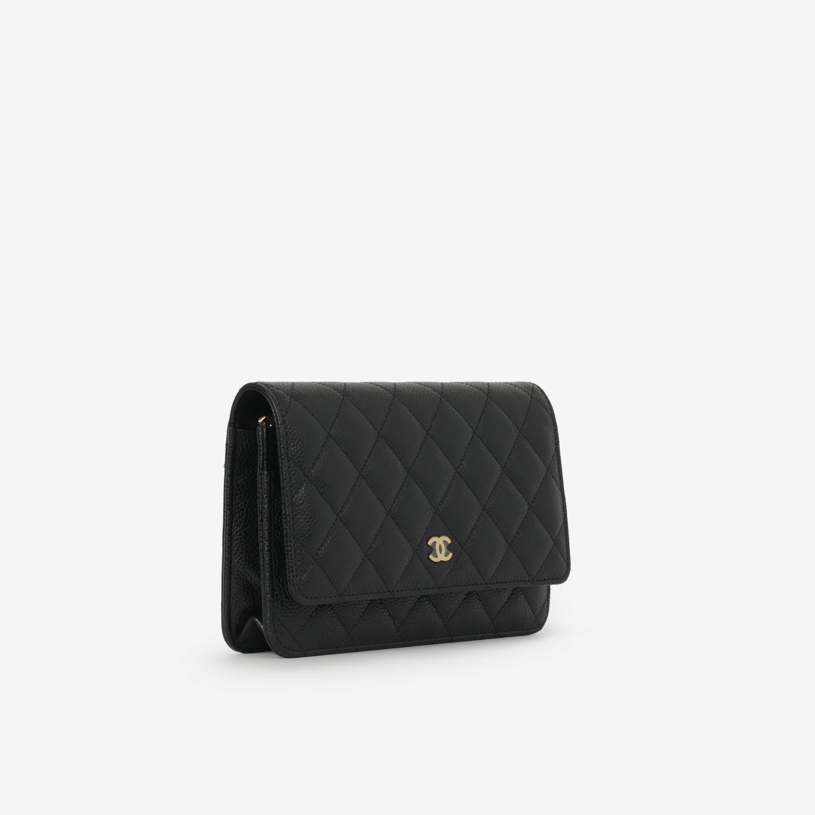 Chanel Classic Wallet on Chain - Black Caviar | Gold Hardware - Image 2