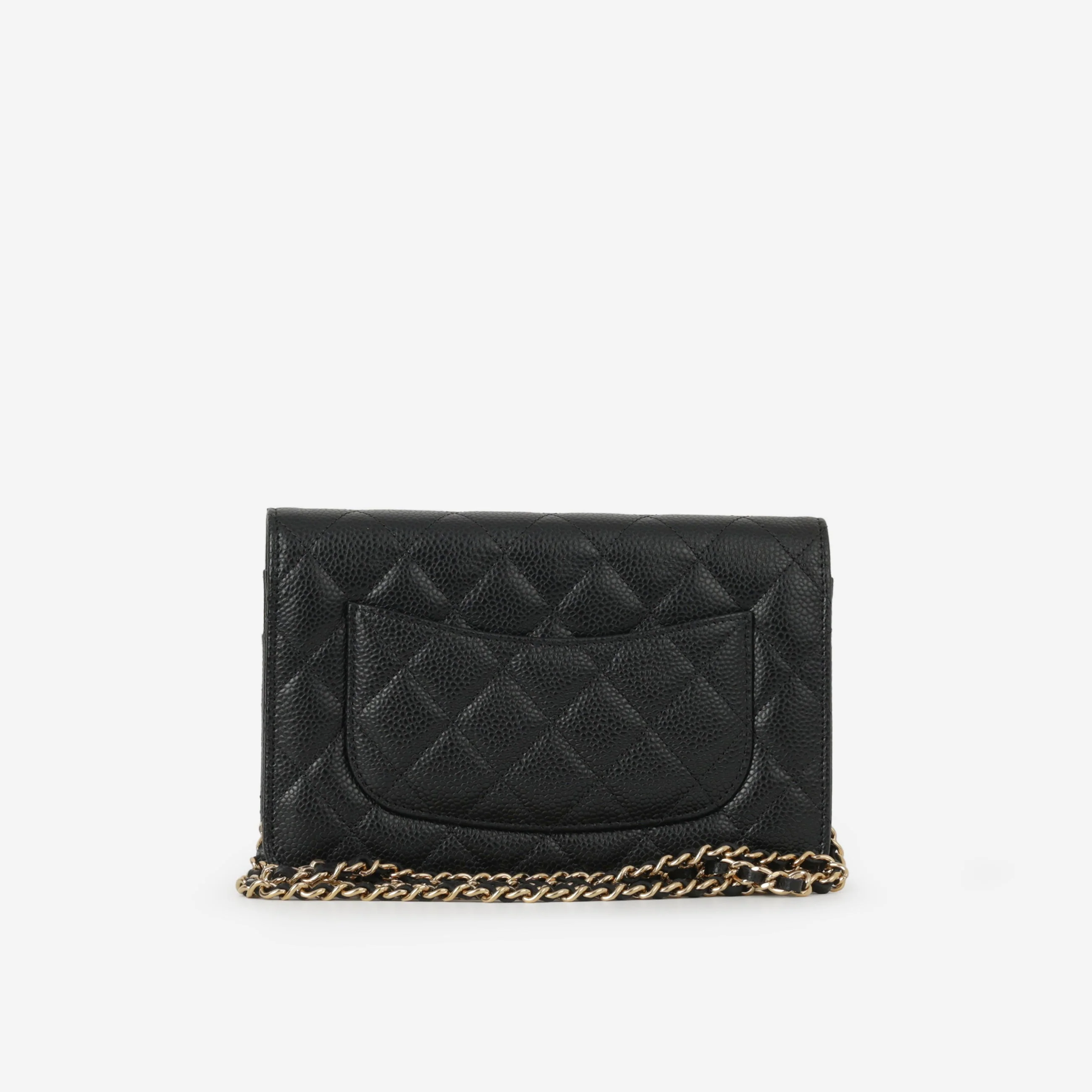 Chanel Classic Wallet on Chain - Black Caviar | Gold Hardware - Image 3