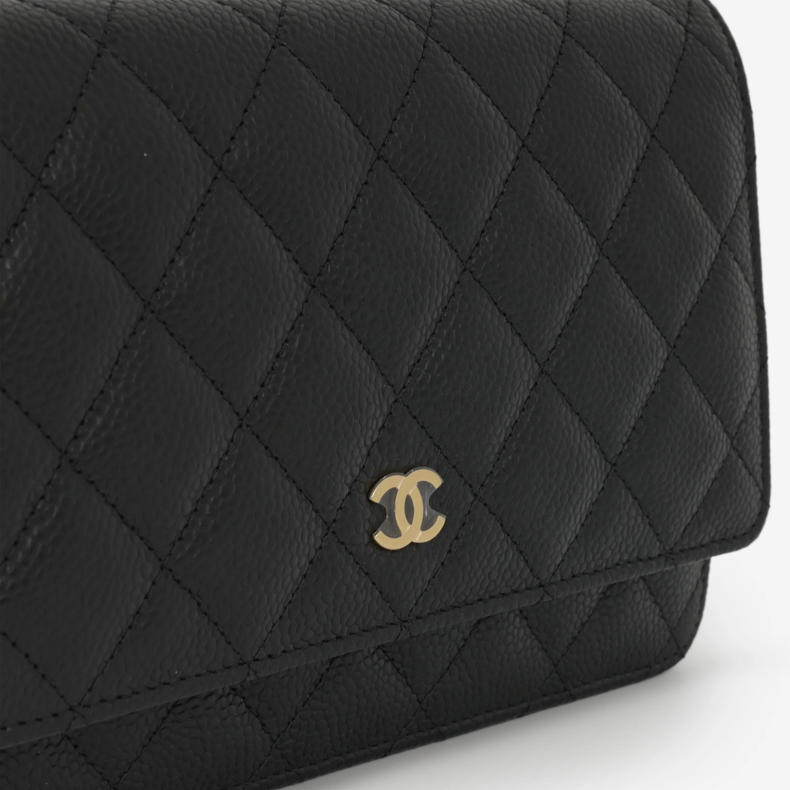 Chanel Classic Wallet on Chain - Black Caviar | Gold Hardware - Image 7