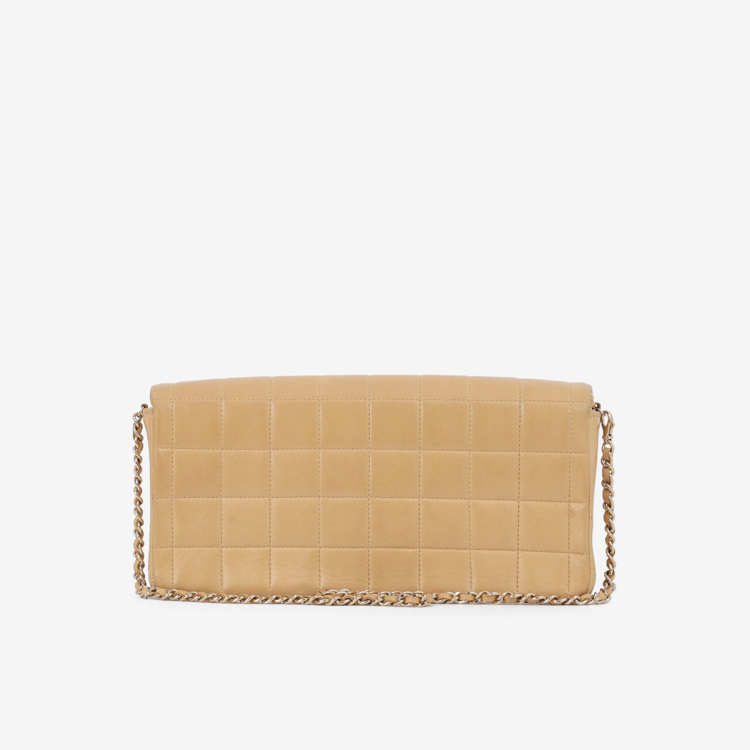 Chanel East West Chocolate Bar - Beige Lambskin | Gold Hardware - Image 3
