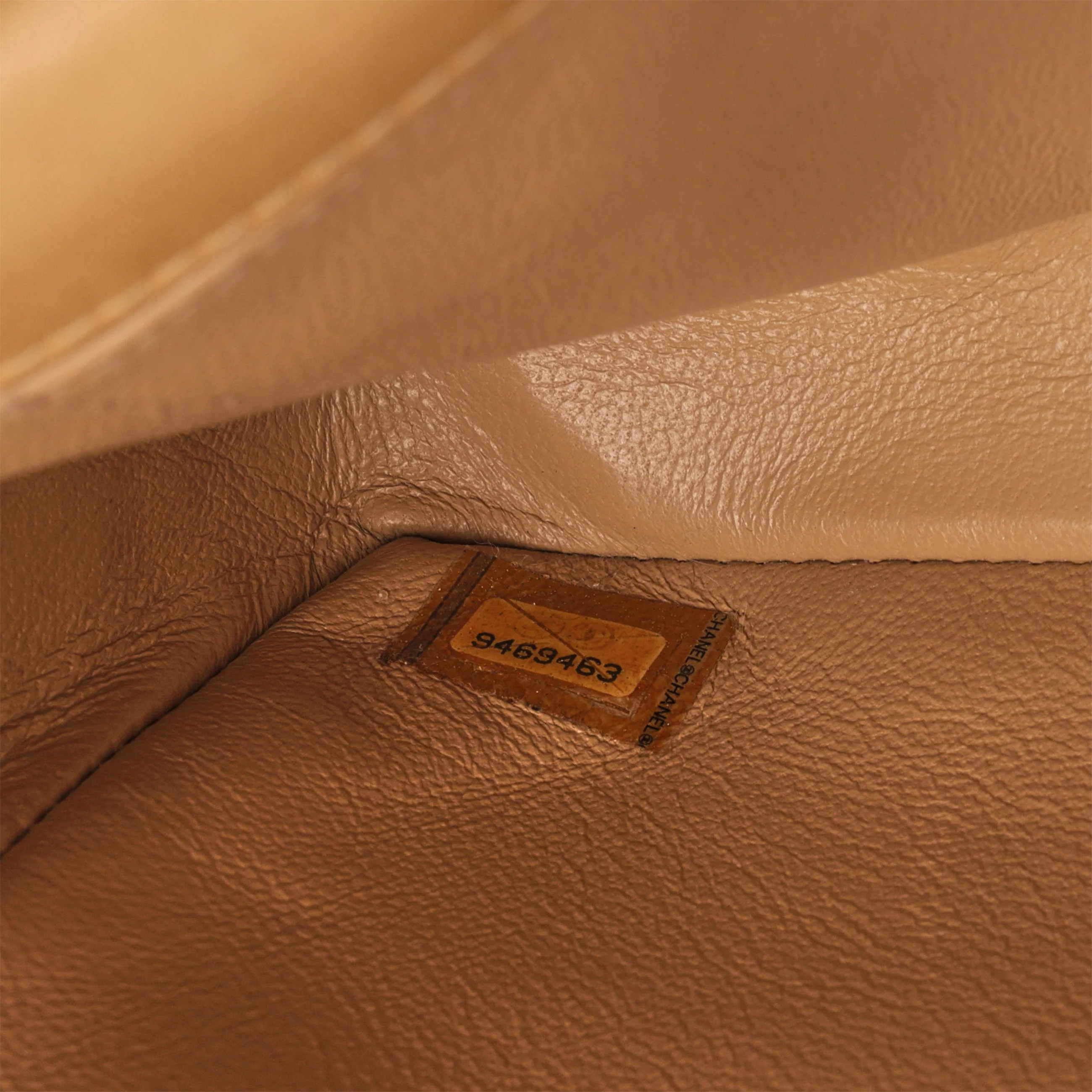 Chanel East West Chocolate Bar - Beige Lambskin | Gold Hardware - Image 8