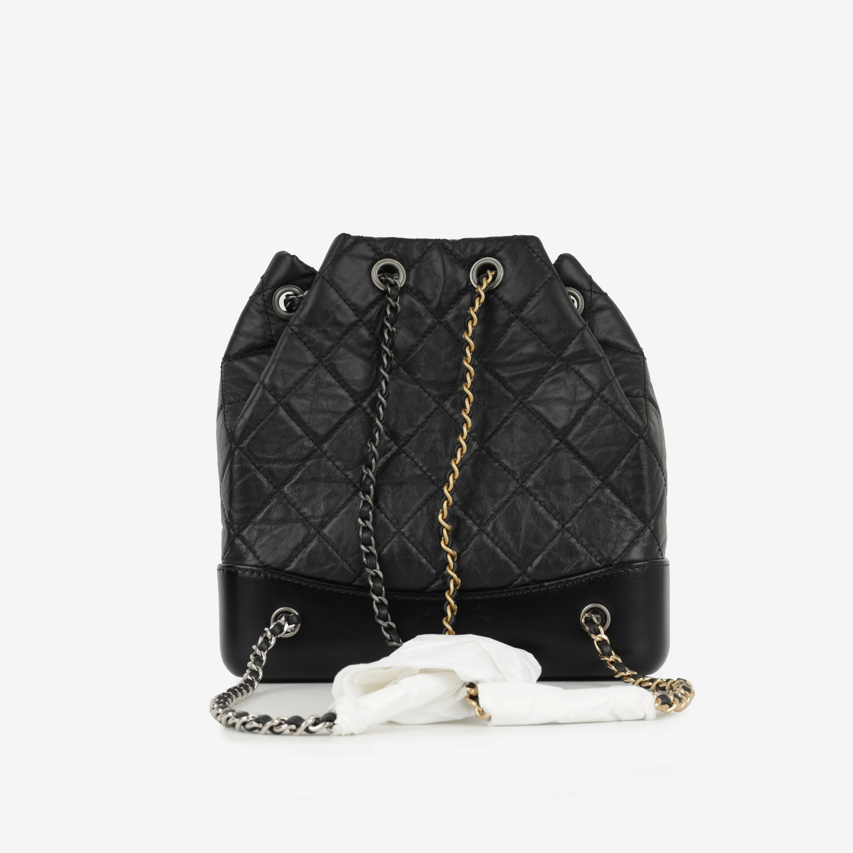 Chanel Gabrielle Backpack - Black Aged Calfskin | Mixed Hardware - Image 7