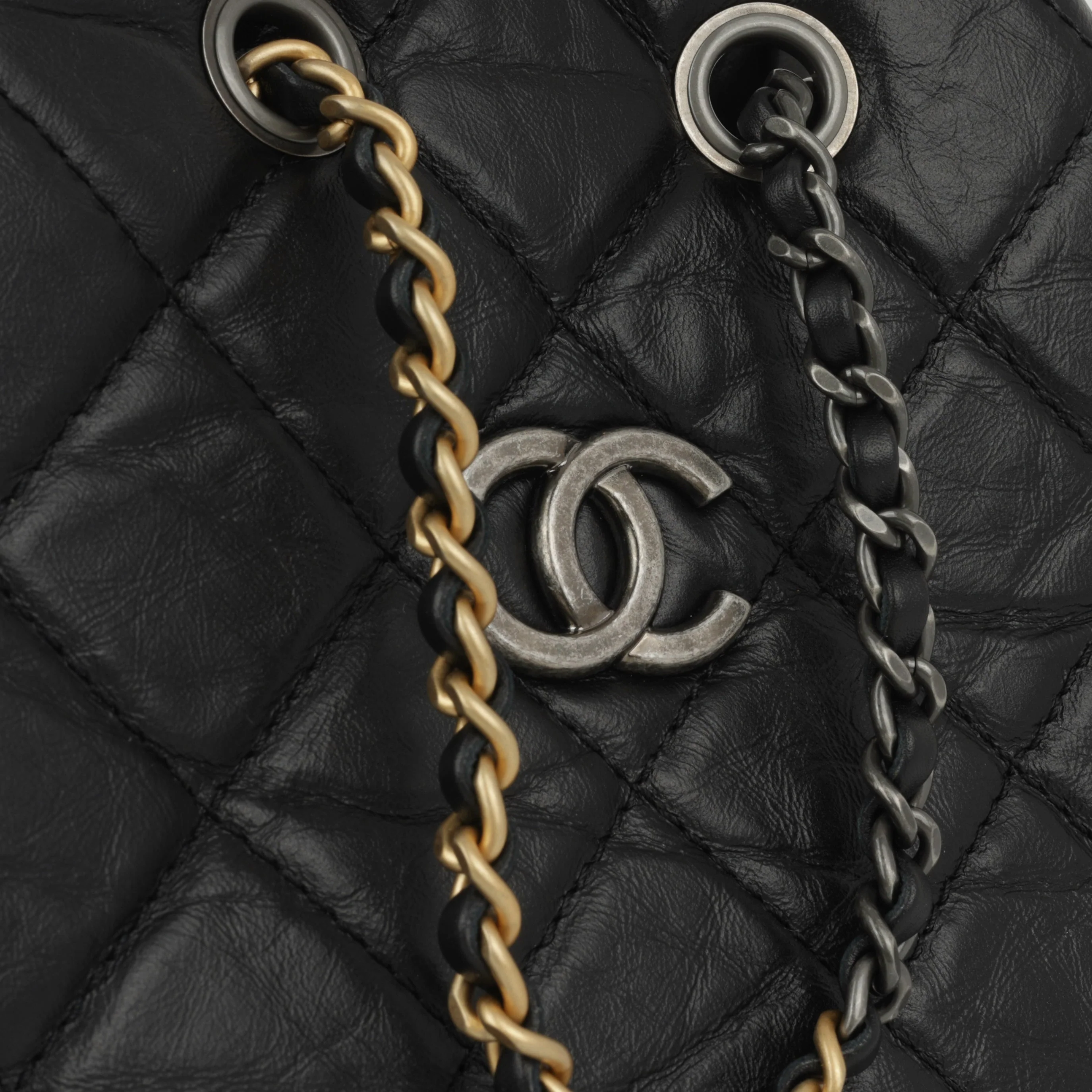 Chanel Gabrielle Backpack - Black Aged Calfskin | Mixed Hardware - Image 9