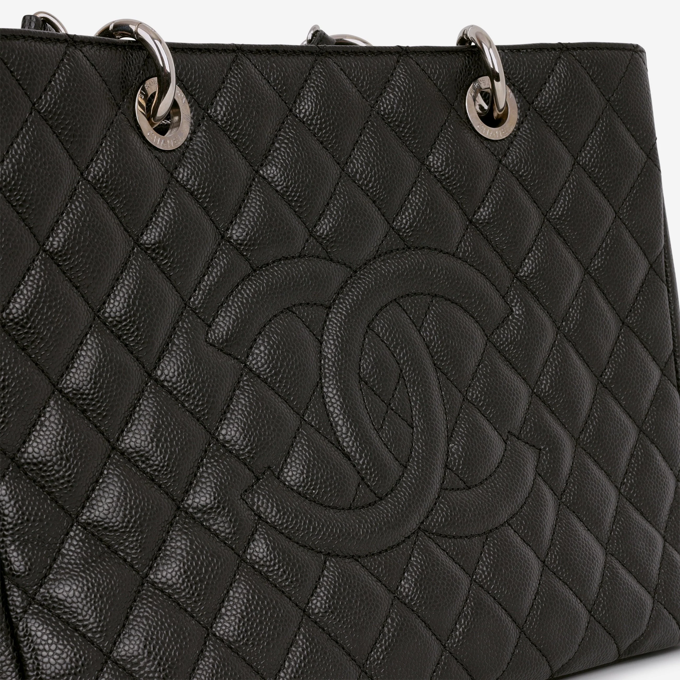 Chanel GST - Black Caviar | Silver Hardware - Image 7