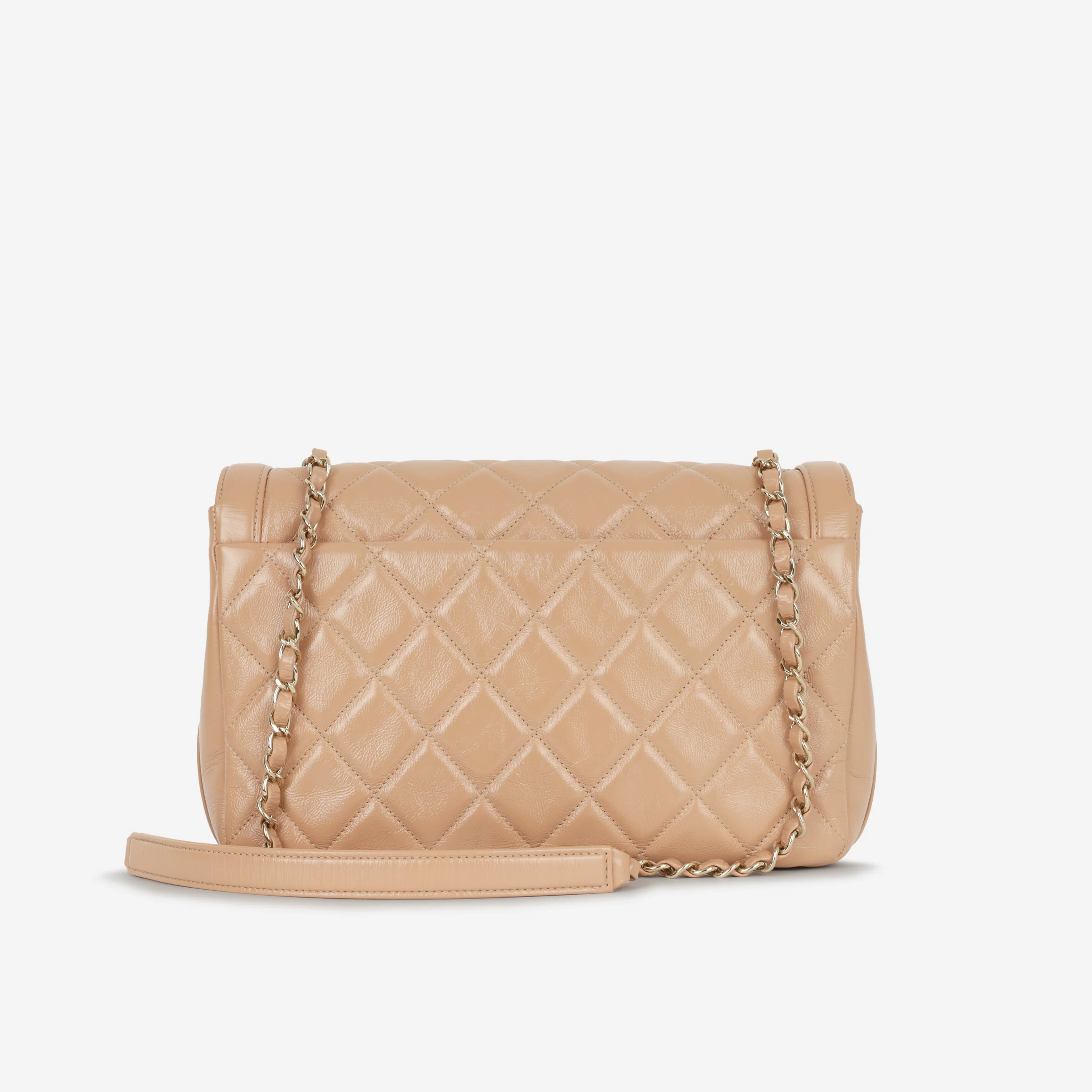 Chanel Hold The Line Flap - Caramel Shiny Crumpled Calfskin | Gold Hardware - Image 4