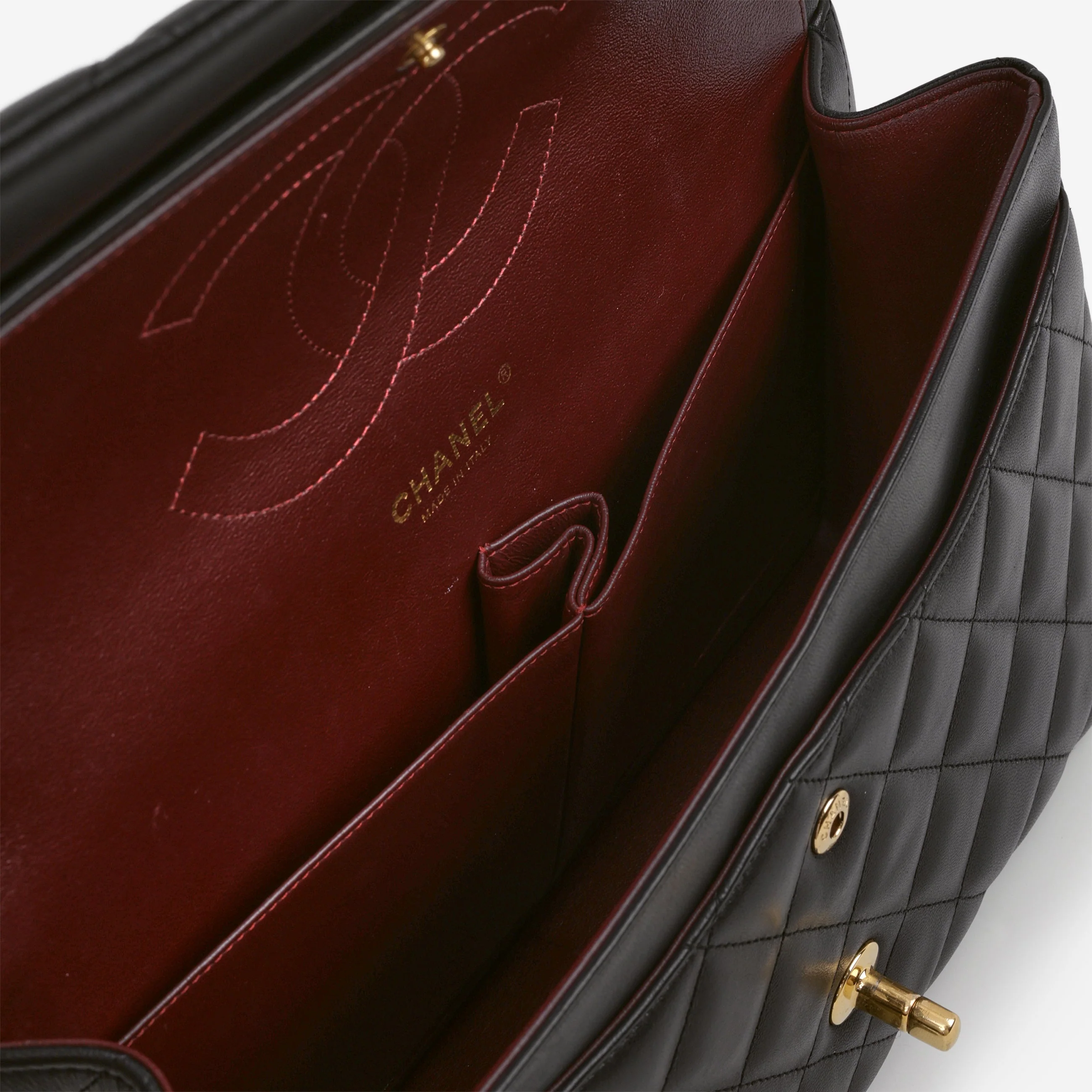 Chanel Jumbo Classic Flap - Black Lambskin | Gold Hardware - Image 6