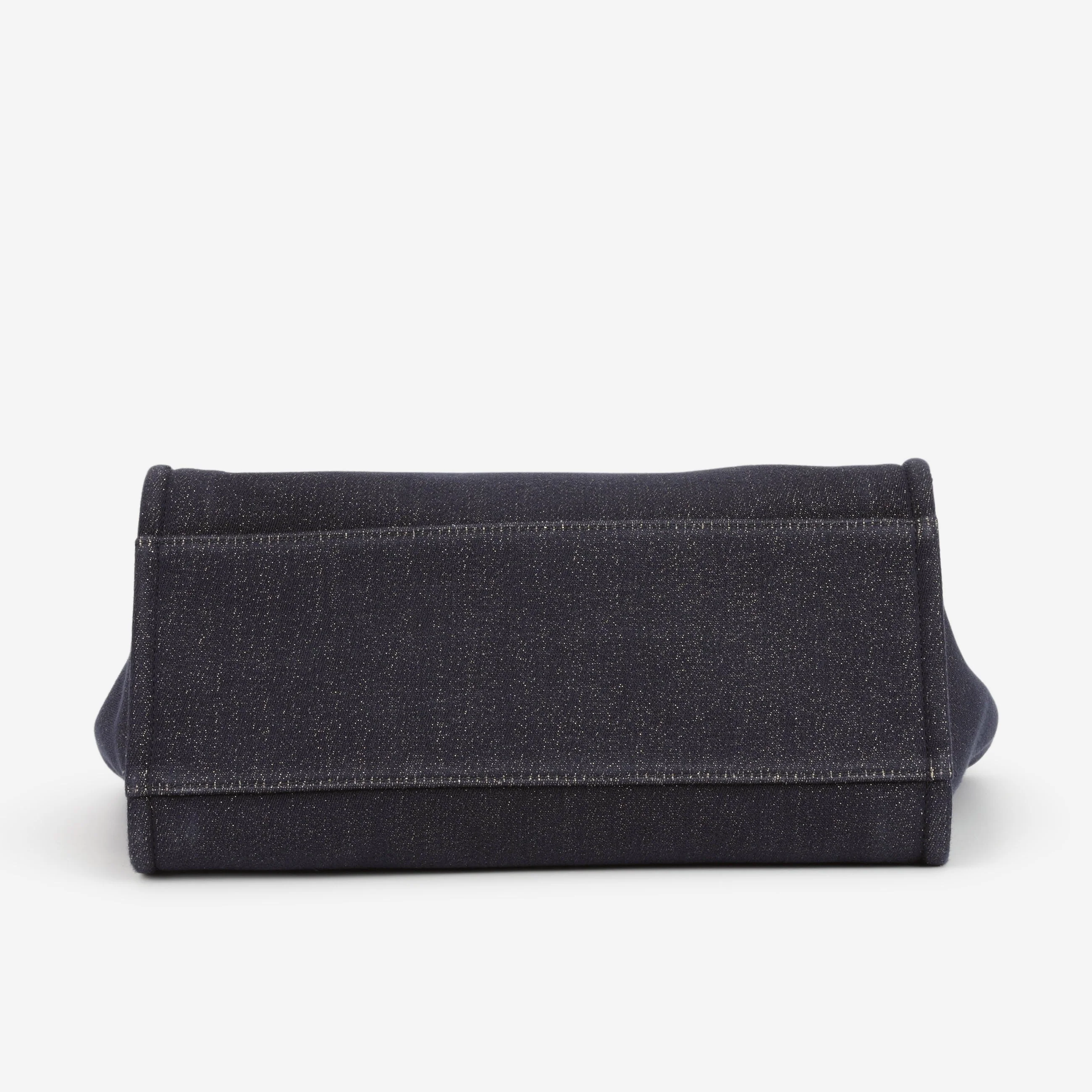 Chanel Chanel Large Deauville - Navy / Gold Glitter Fabric | Gold Hardware - Image 4