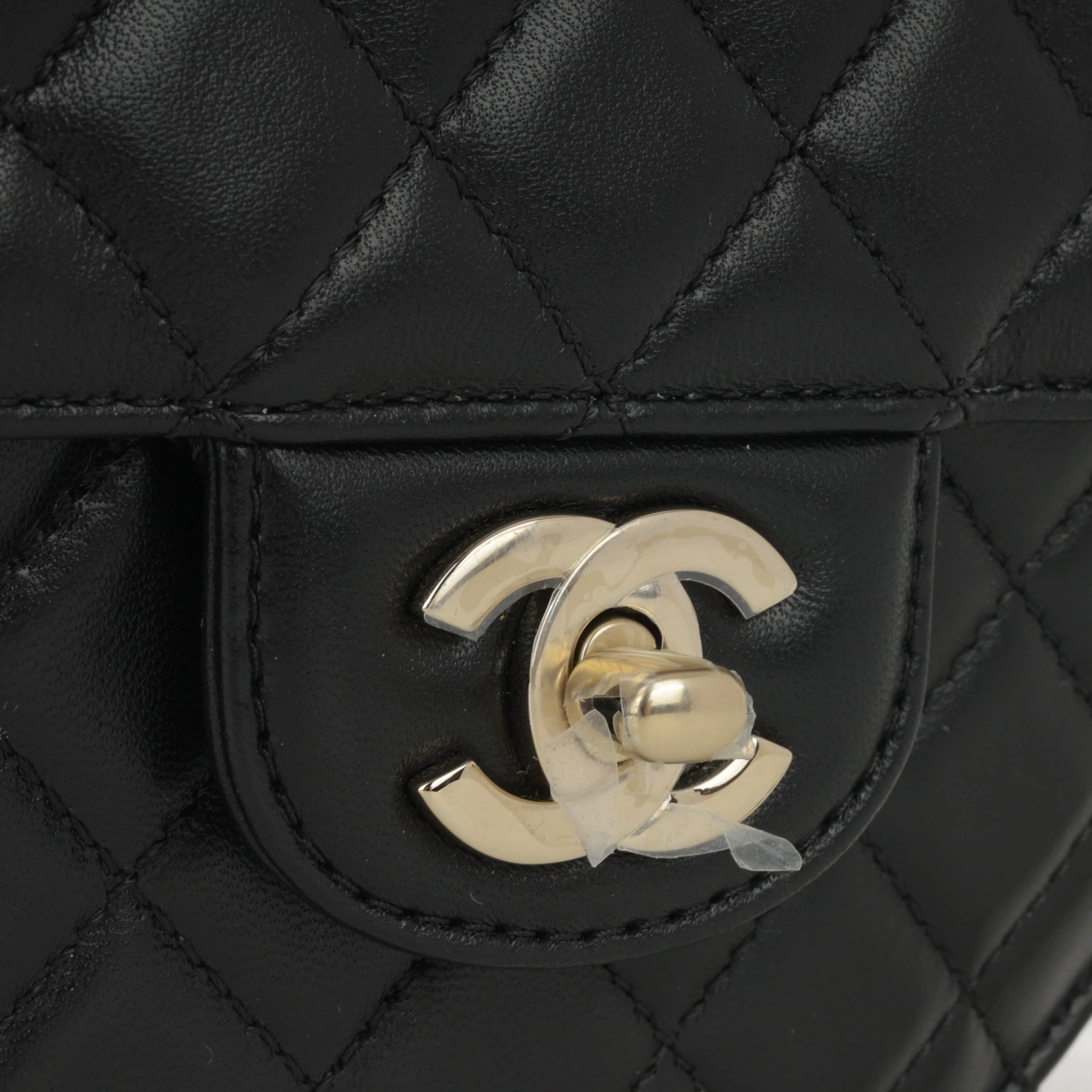 Chanel Large Heart Bag - Black Lambskin | Champagne Gold Hardware - Image 6