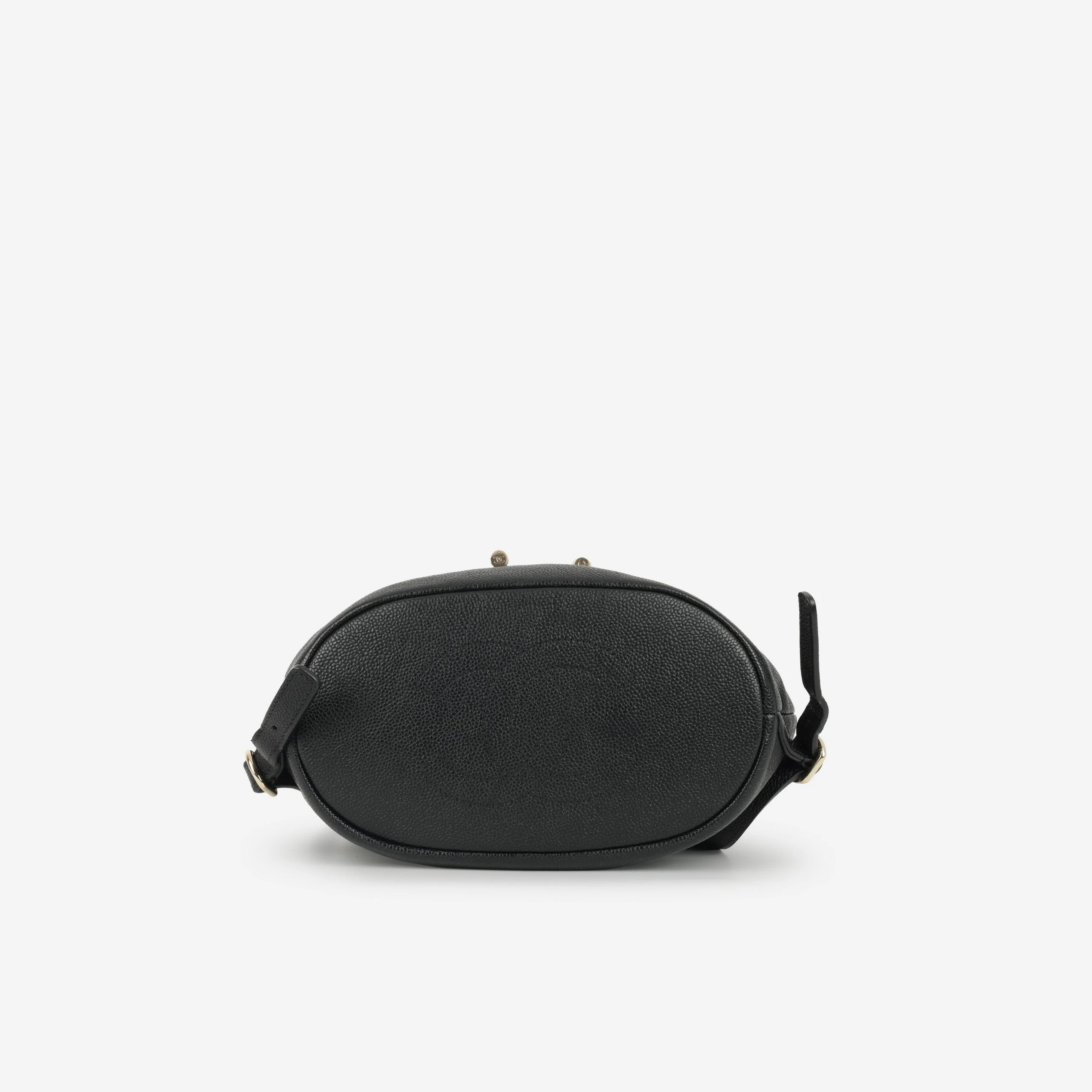 Chanel Matelasse Chain Backpack - Black Caviar | Champagne Gold Hardware - Image 4