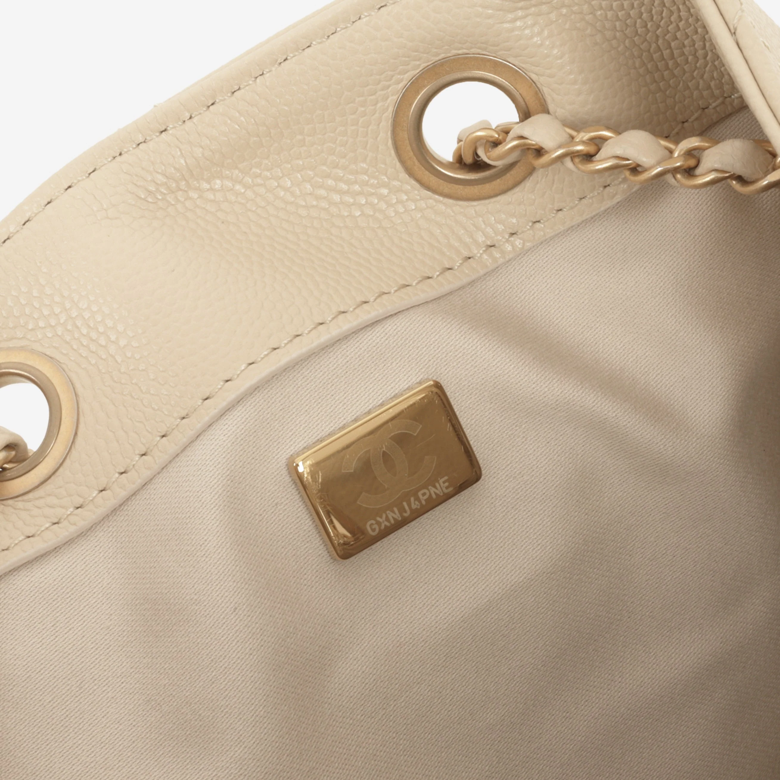 Chanel Medium 25 Hobo Bag - Beige Caviar | Gold Hardware - Image 7