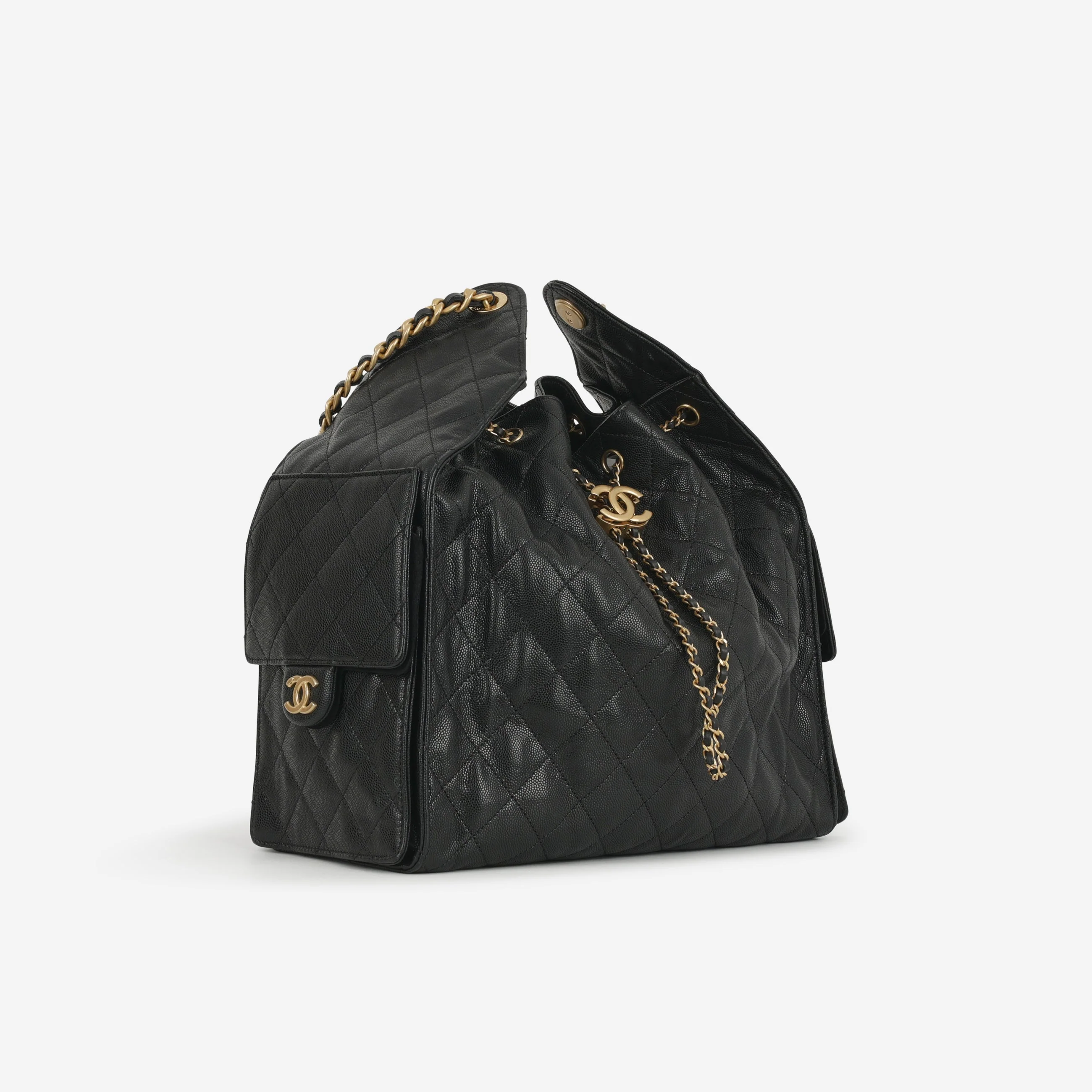 Chanel Medium 25 Hobo Bag - Black Caviar | Gold Hardware - Image 2