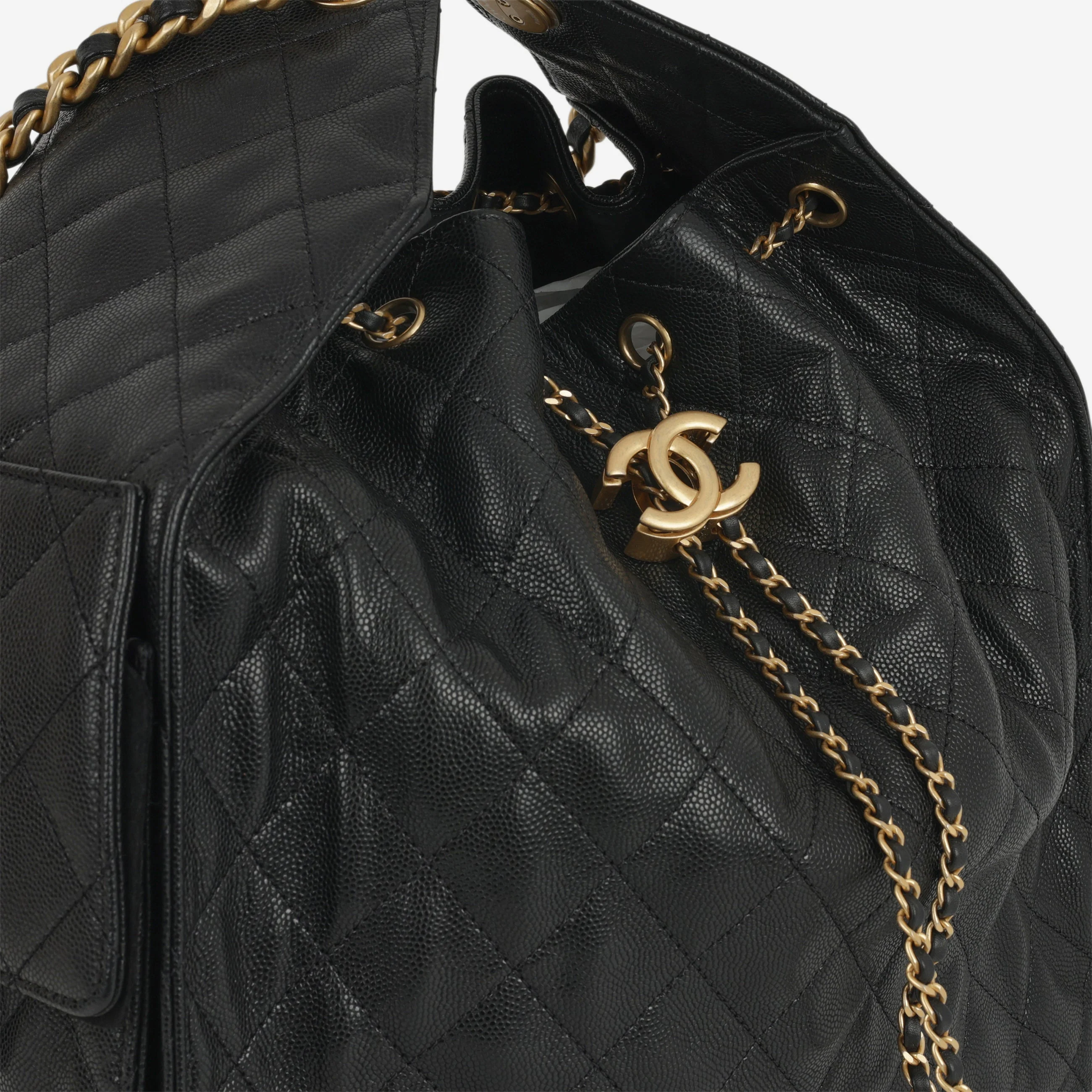 Chanel Medium 25 Hobo Bag - Black Caviar | Gold Hardware - Image 8