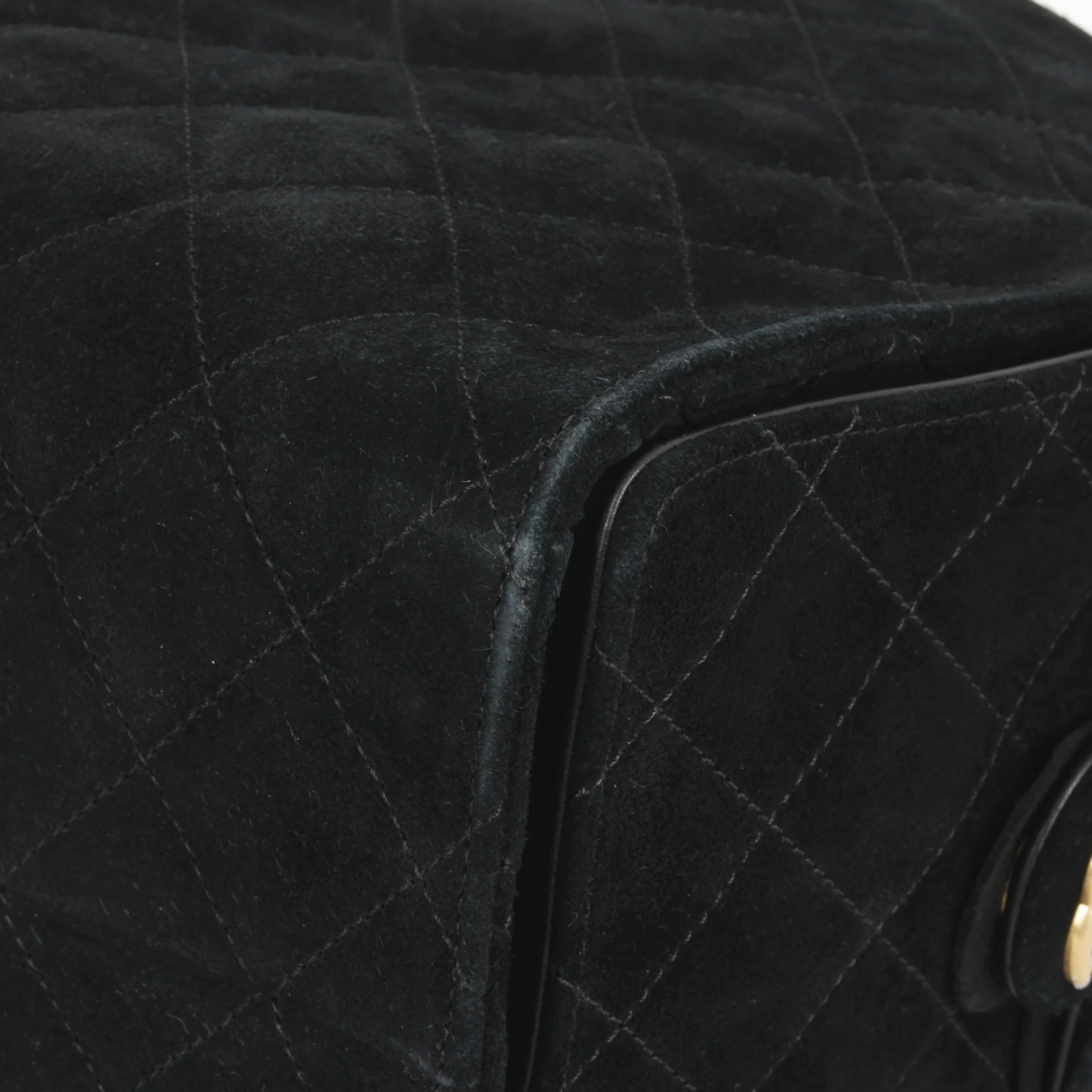 Chanel Medium 25 Hobo Bag - Black Suede | Gold Hardware - Image 7