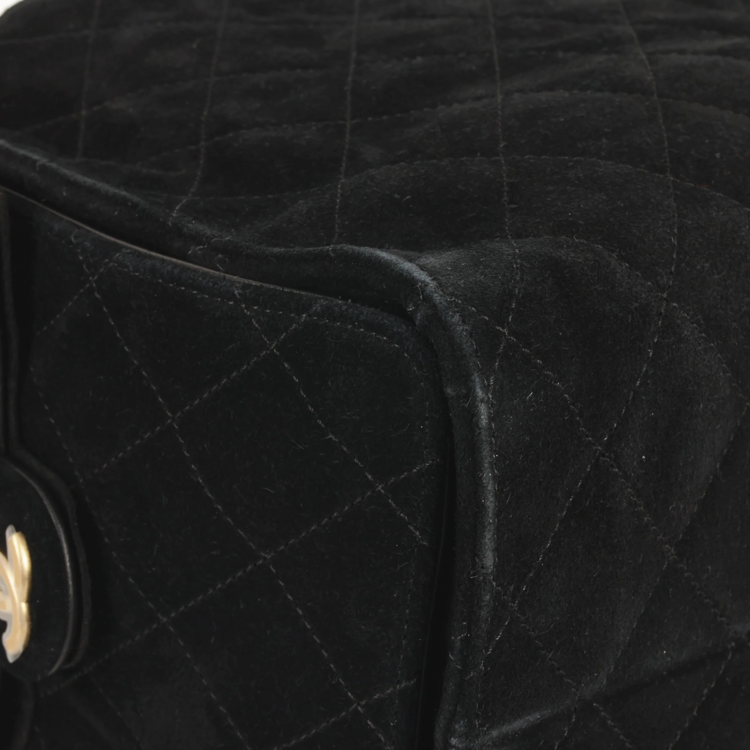Chanel Medium 25 Hobo Bag - Black Suede | Gold Hardware - Image 8