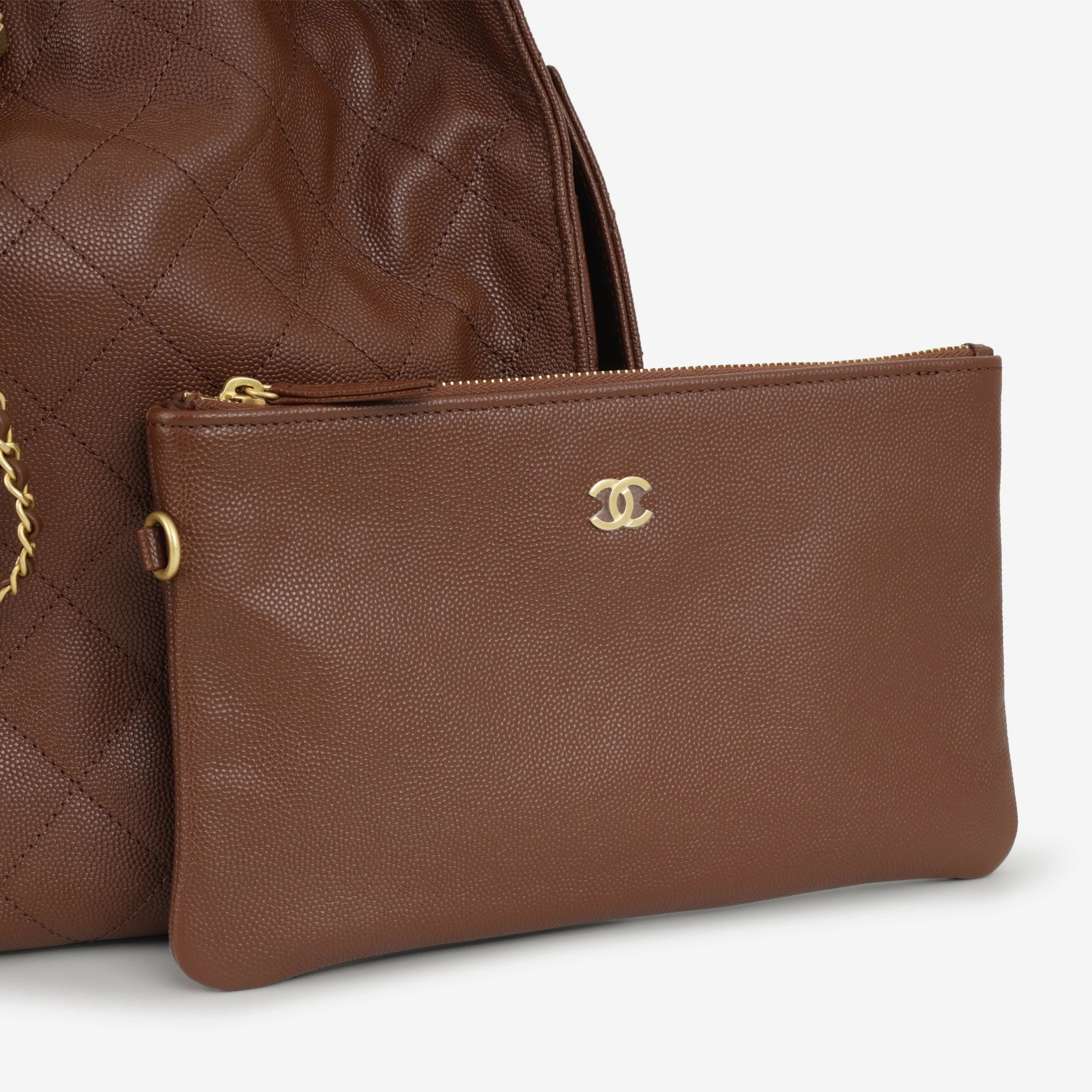 Chanel Medium 25 Hobo Bag - Brown Caviar | Aged Gold Hardware - Image 5