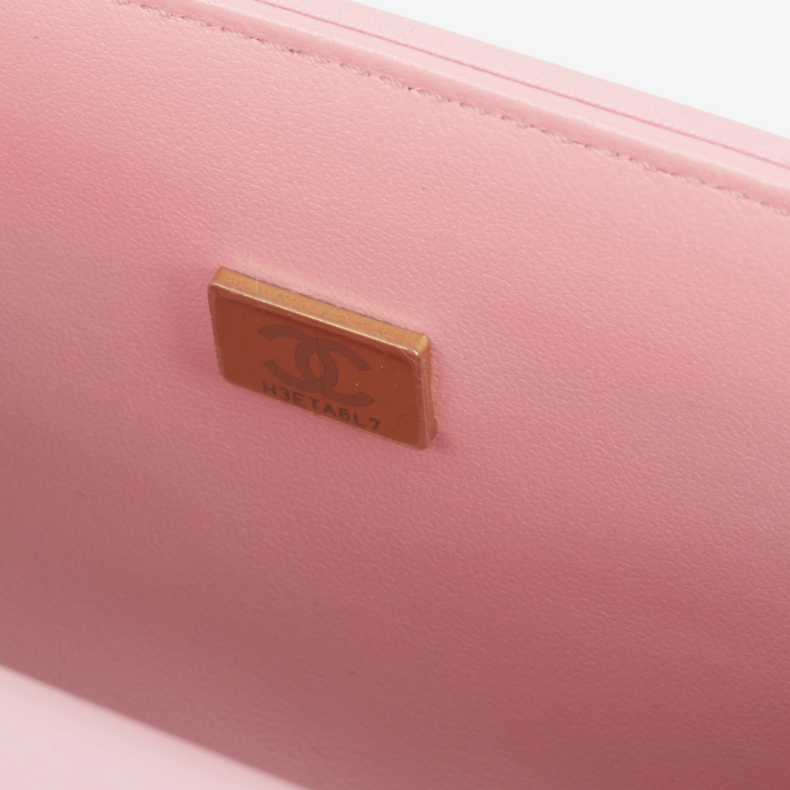 Chanel Medium Boy Bag - Pink Lambskin | Aged Gold Hardware - Image 7
