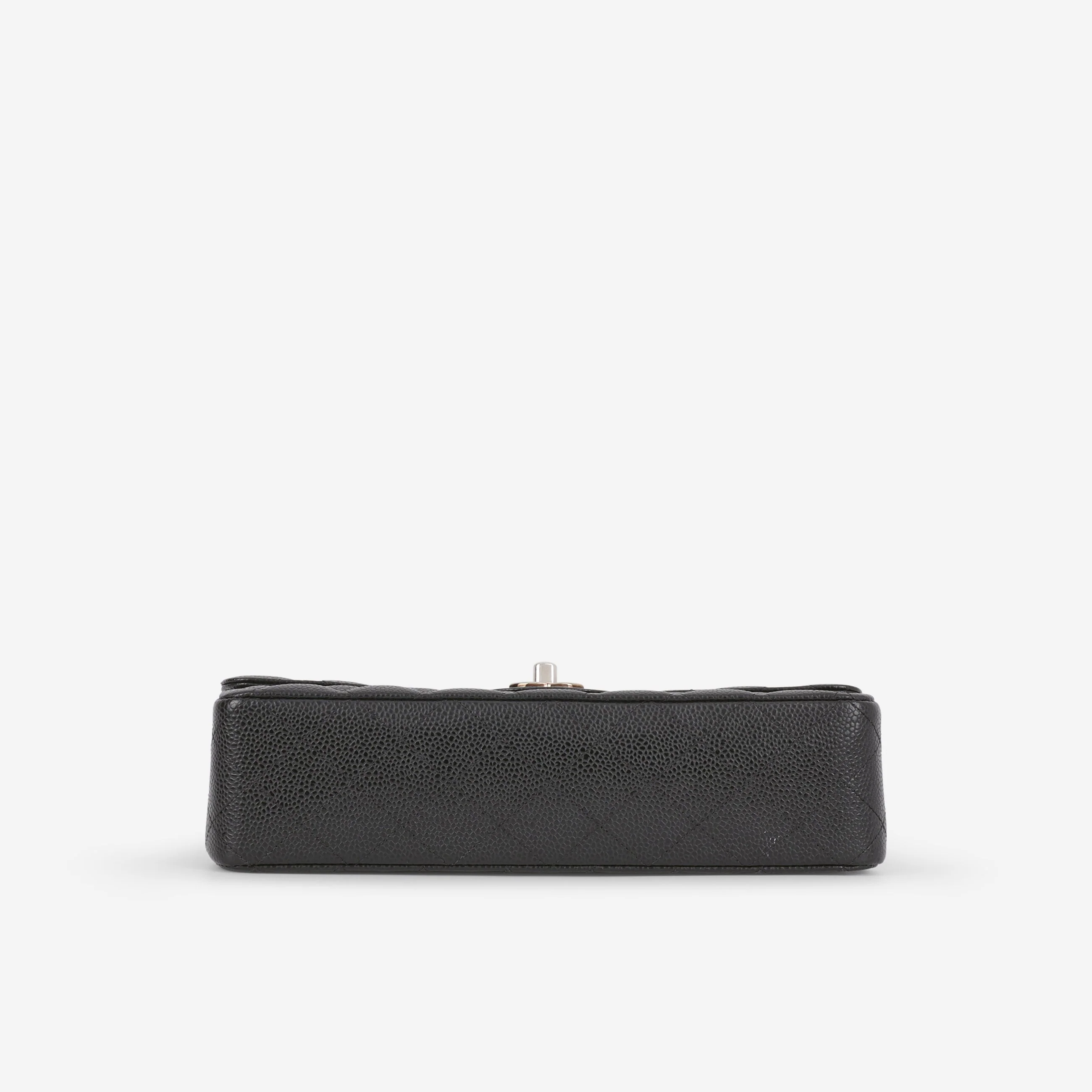 Chanel Medium Classic Flap - Black Caviar | Silver Hardware (2014) - Image 4