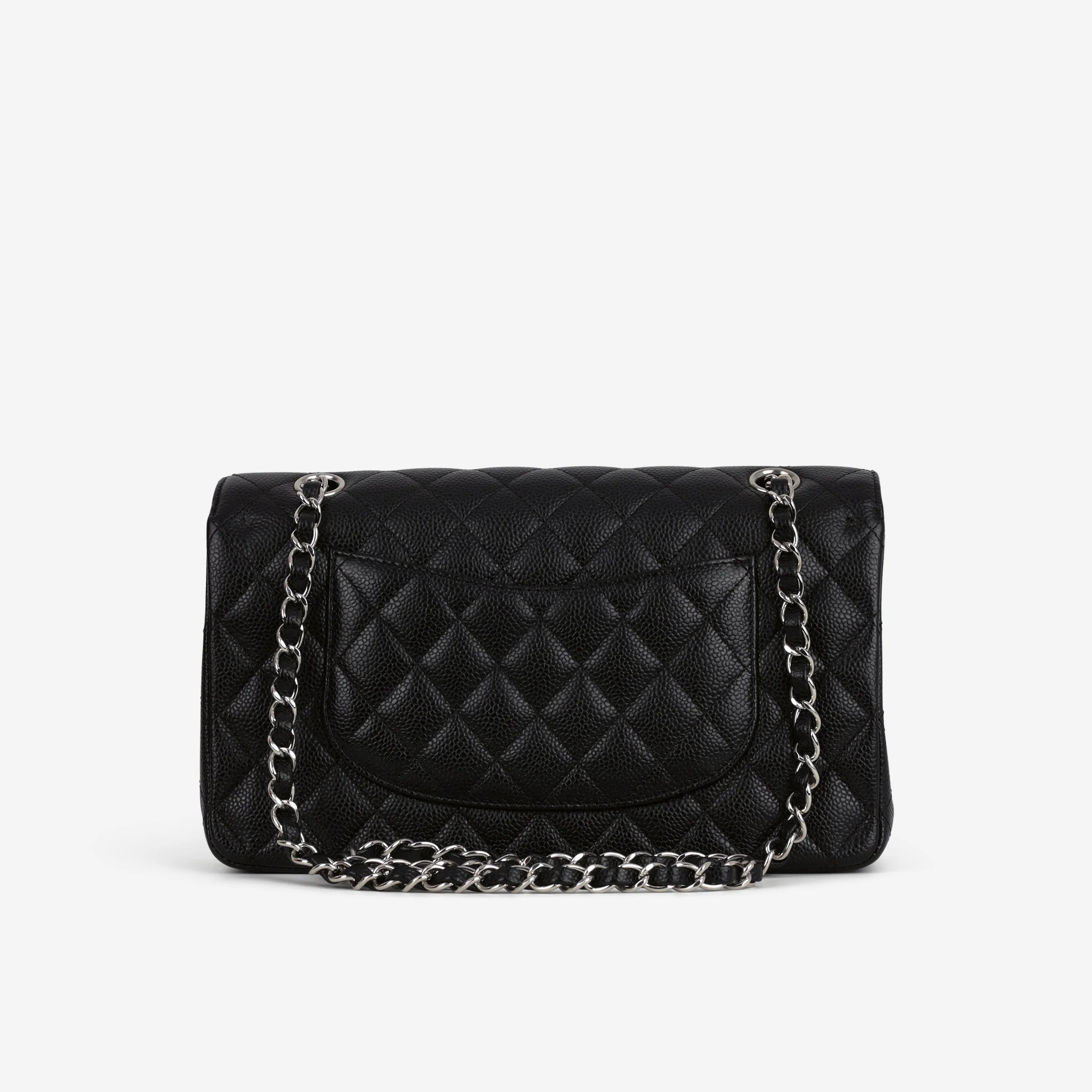 Chanel Medium Classic Flap - Black Caviar | Silver Hardware - Image 4