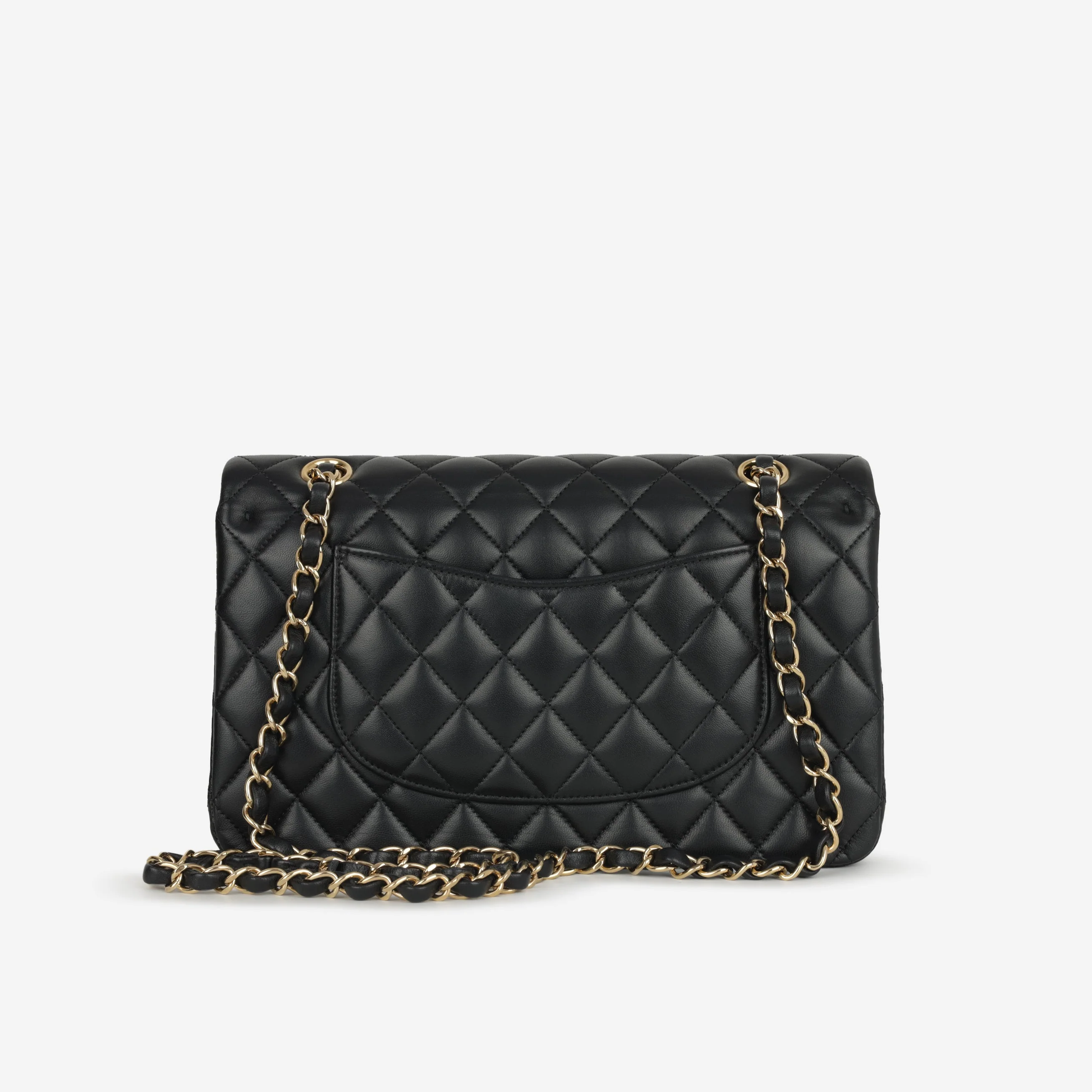 Chanel Medium Classic Flap - Black Lambskin | Gold Hardware (2022) - Image 3