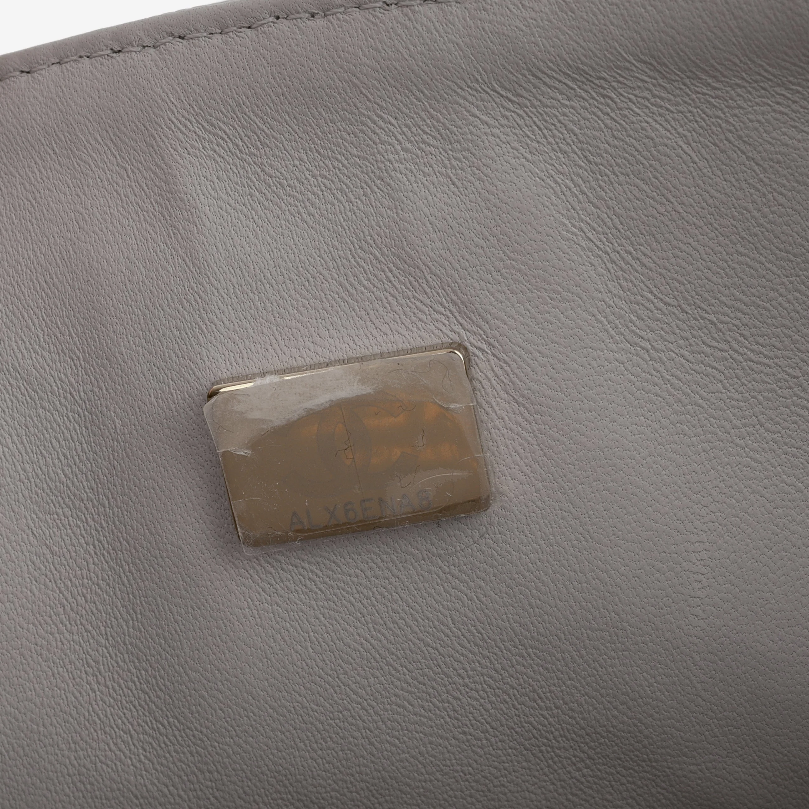 Chanel Medium Classic Flap - Grey Caviar | Champagne Gold Hardware - Image 7