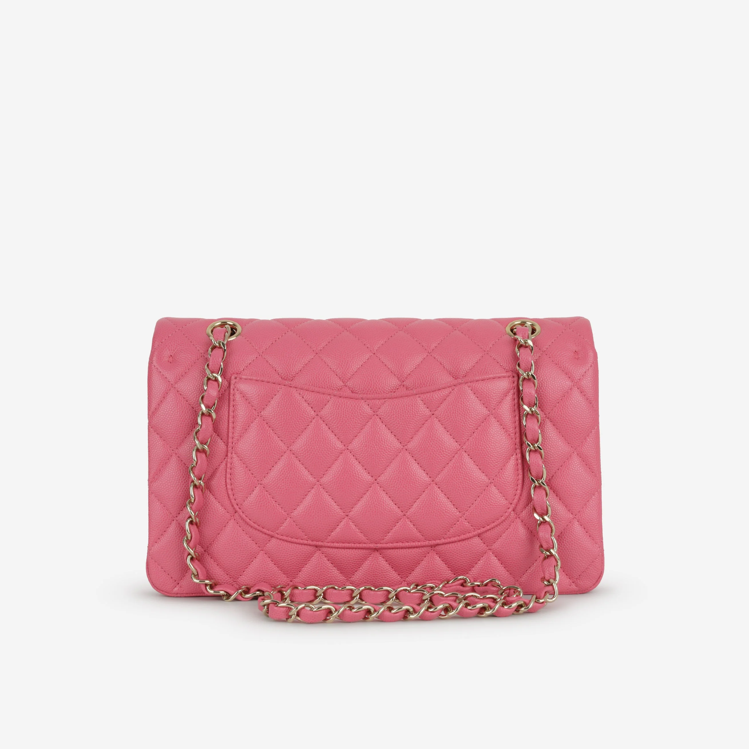 Chanel Medium Classic Flap - Hot Pink Caviar | Champagne Gold Hardware - Image 3
