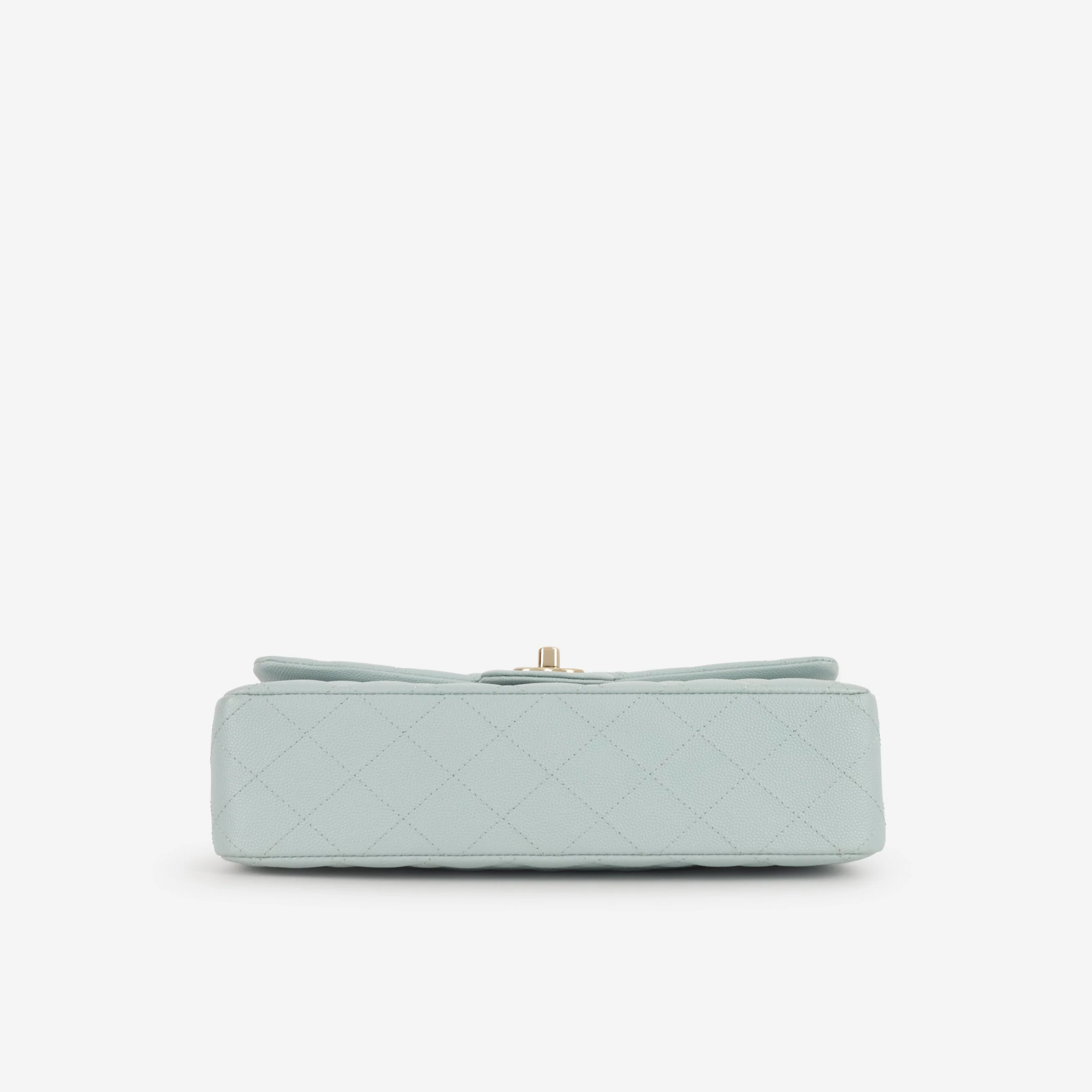 Chanel Medium Classic Flap - Light Blue Caviar | Champagne Gold Hardware - Image 4