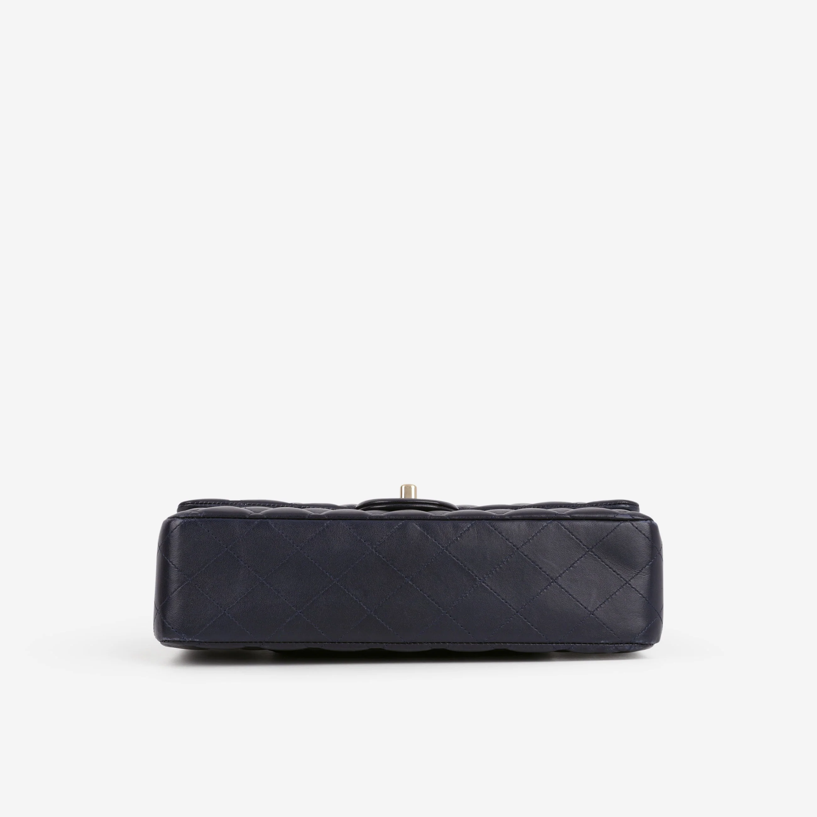 Chanel Medium Classic Flap - Navy Lambskin | Brushed Gold Hardware - Image 5