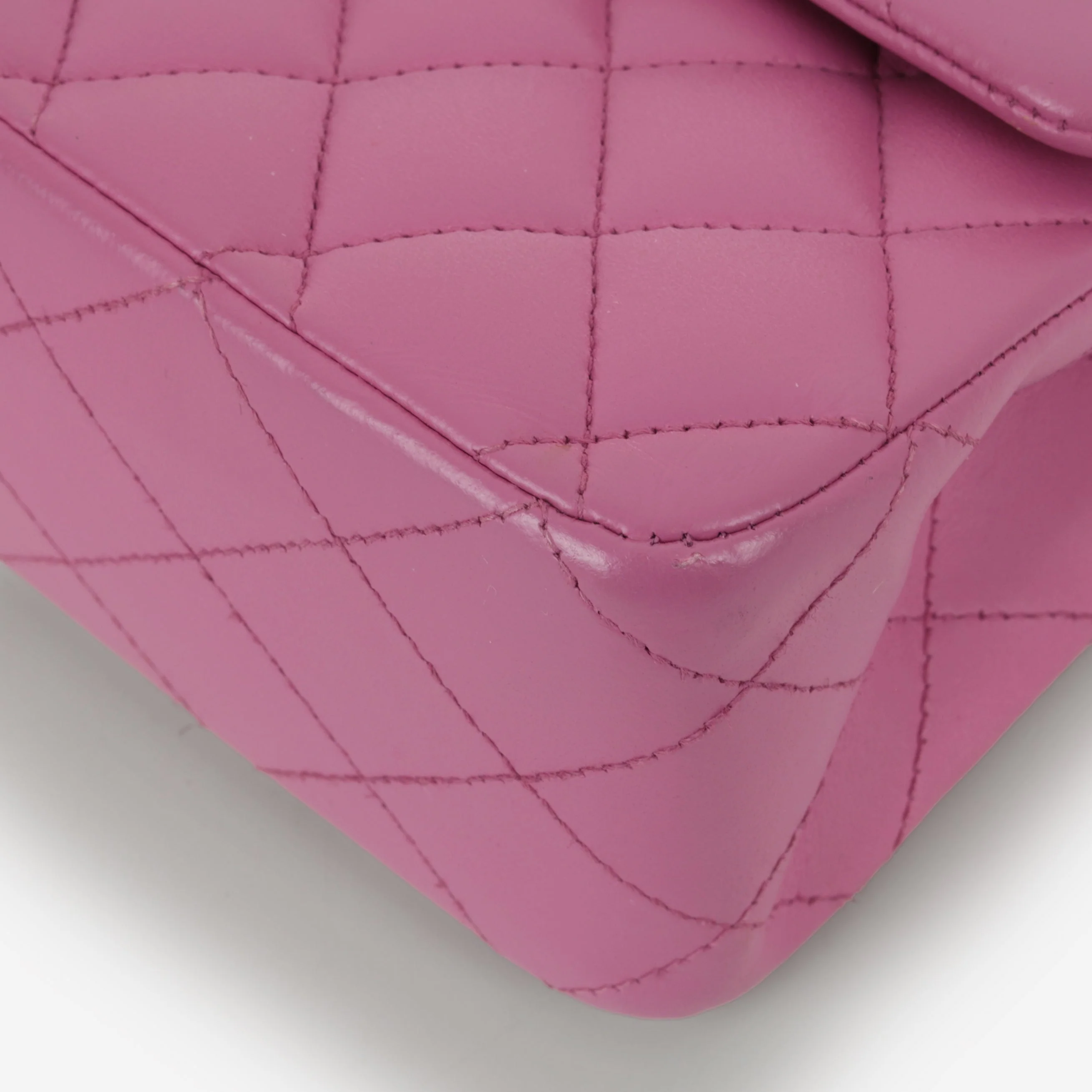 Chanel Medium Classic Flap - Purple Lambskin | Silver Hardware - Image 6