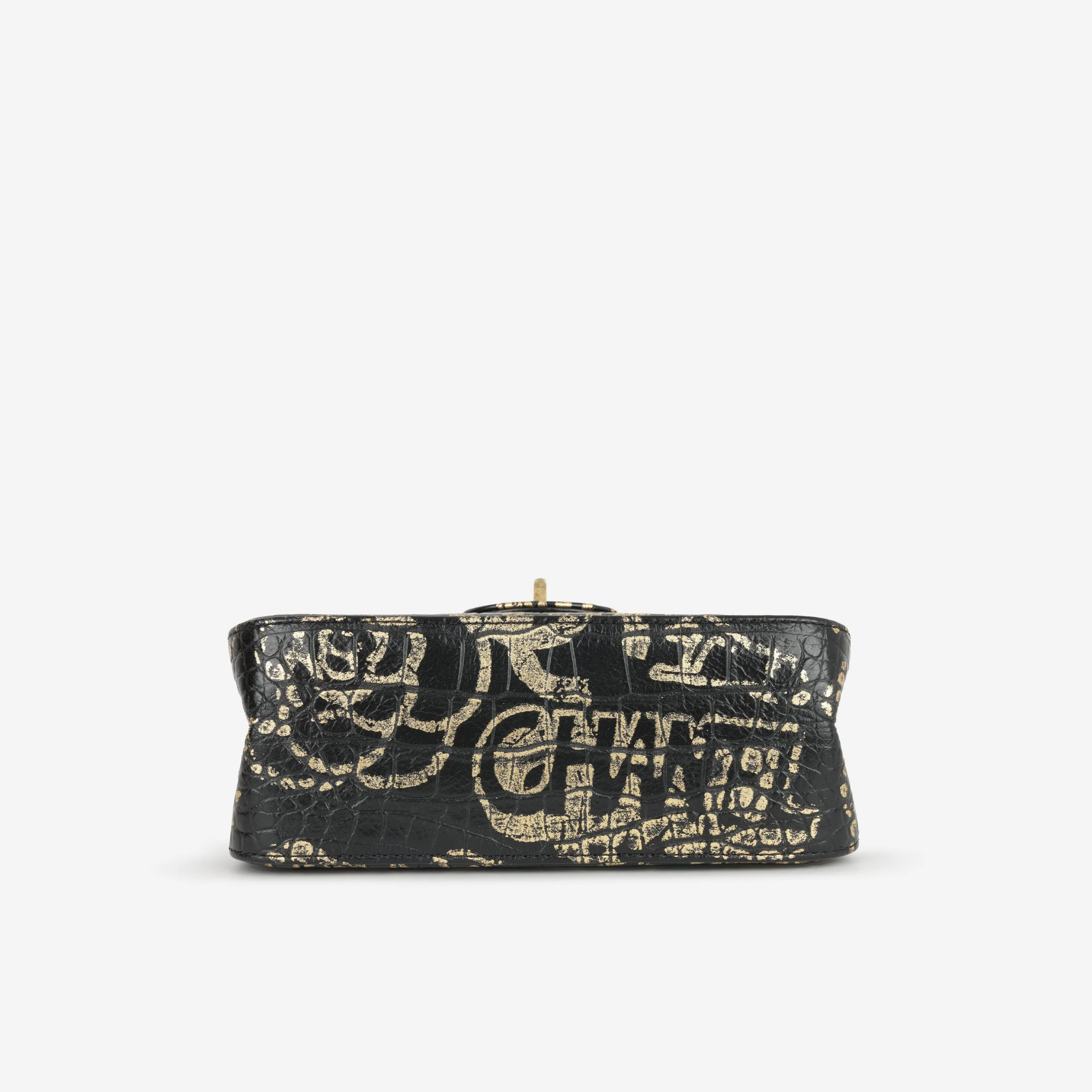 Chanel Mini 2.55 Reissue 224 - Graffiti Croc Embossed | Gold Hardware - Image 4