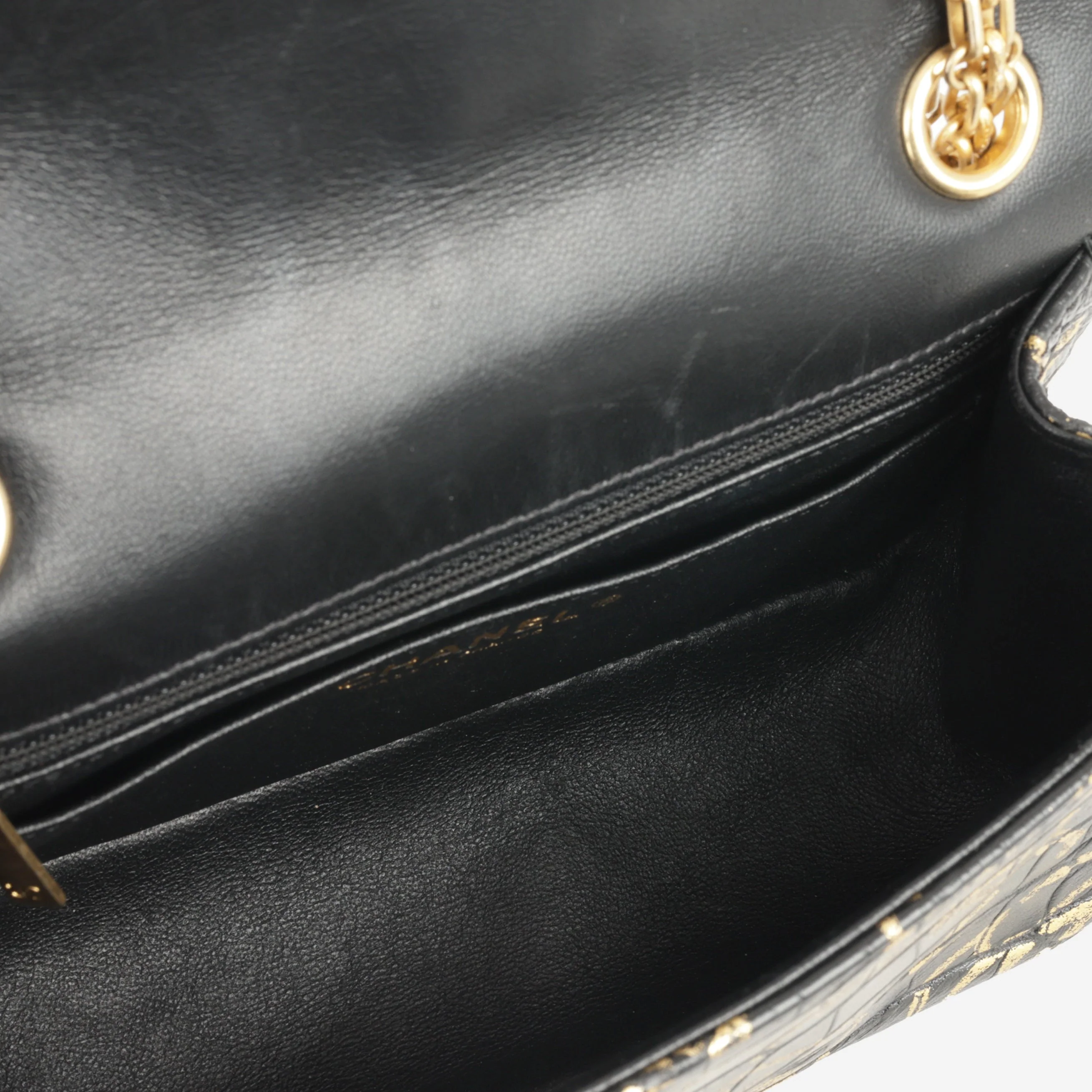 Chanel Mini 2.55 Reissue 224 - Graffiti Croc Embossed | Gold Hardware - Image 5