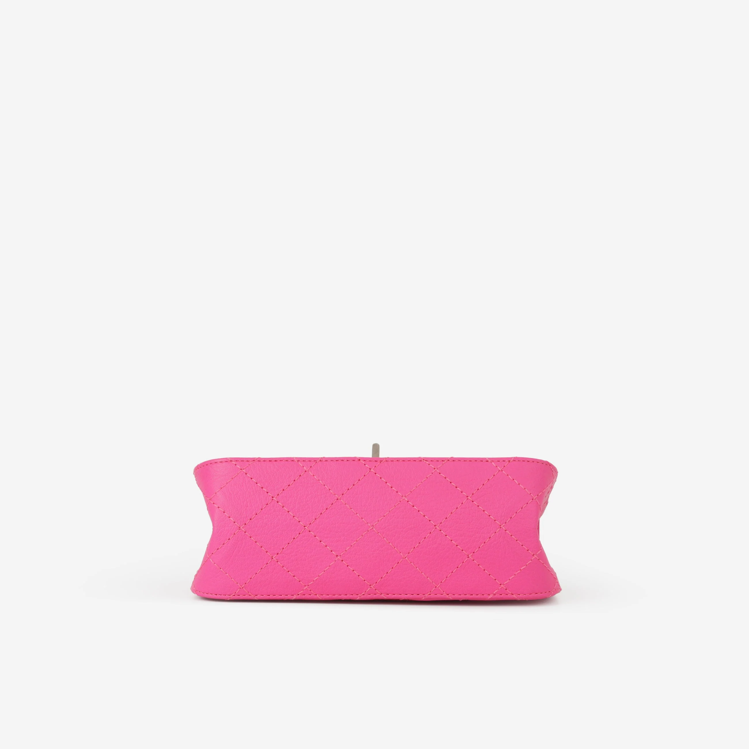 Chanel Mini 2.55 Reissue 224 - Pink Goatskin | Silver Hardware - Image 4