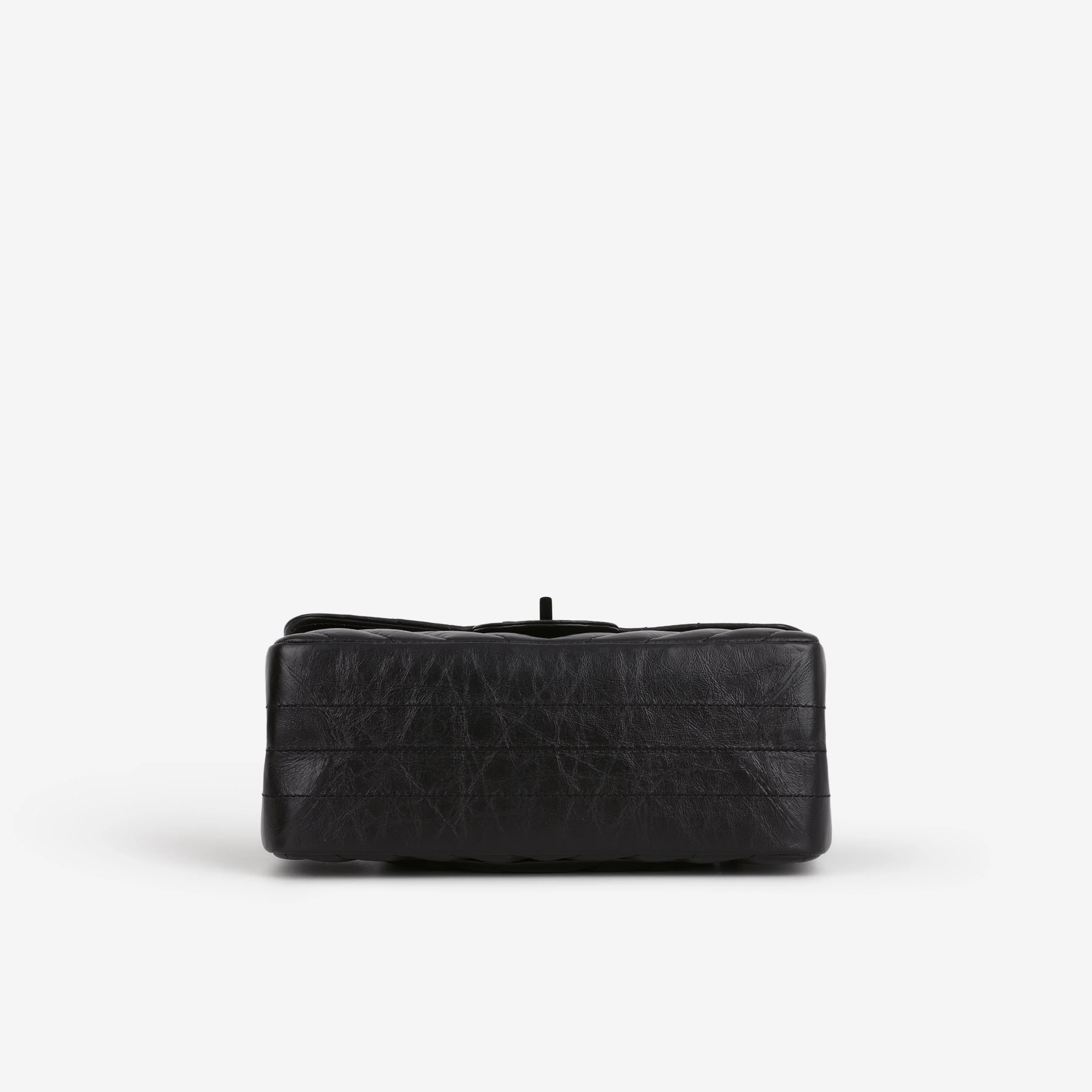 Chanel Mini 2.55 Reissue 224 - So Black Chevron Calfskin - Image 4