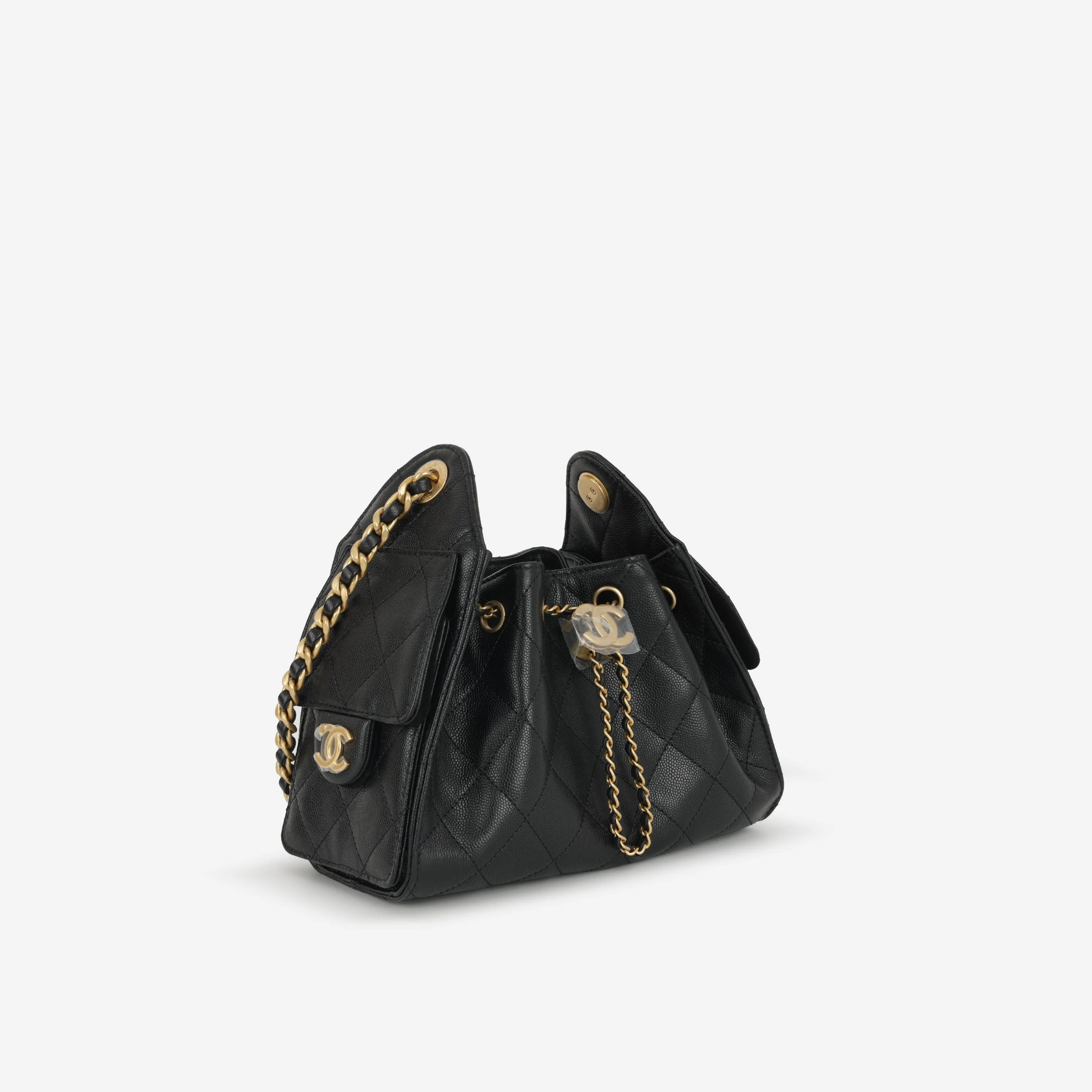 Chanel Mini 25 Hobo - Black Caviar | Gold Hardware - Image 2